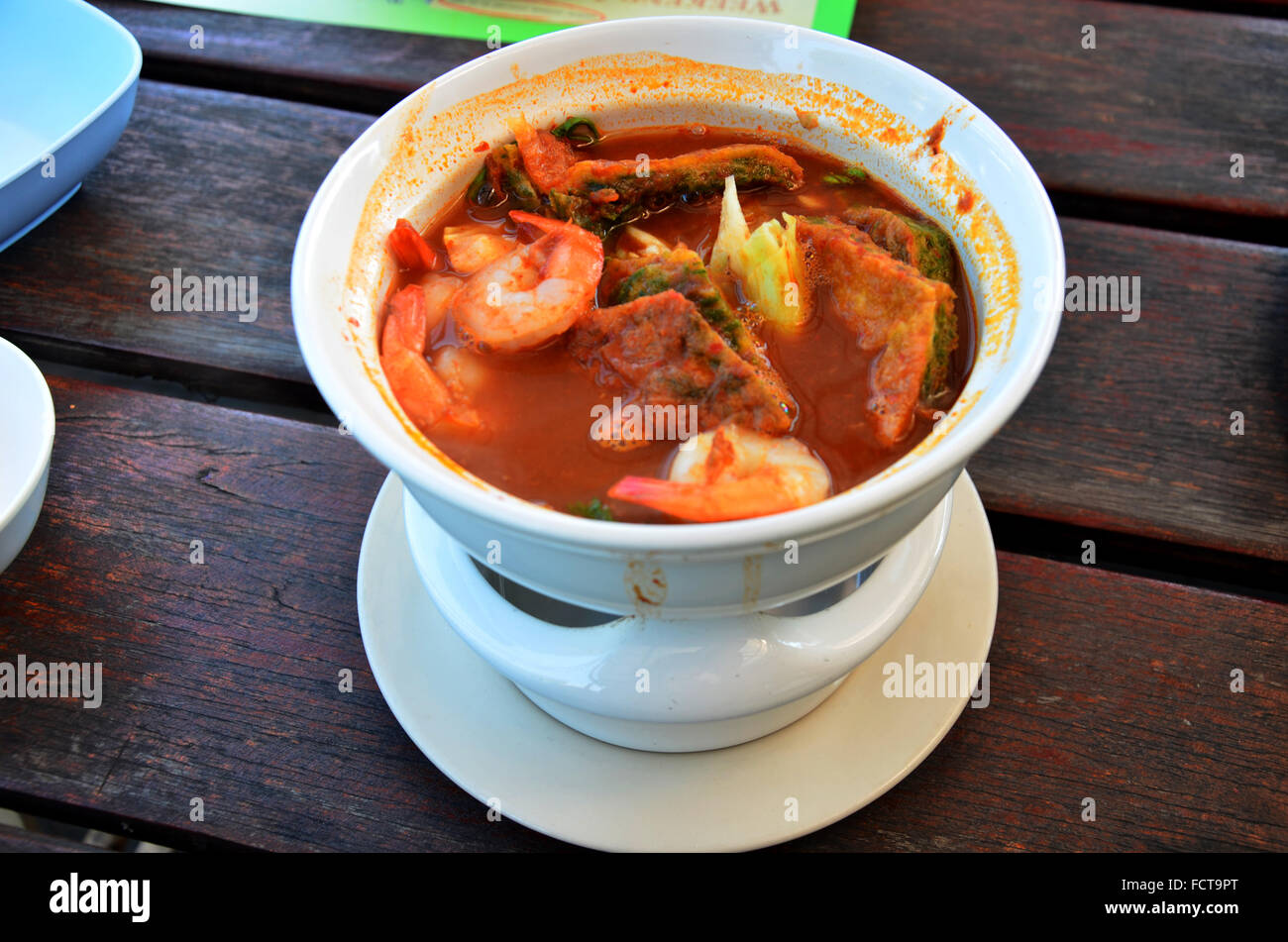 Spicy and Soup Curry with Vegetable and Accacia Leave Omelet and