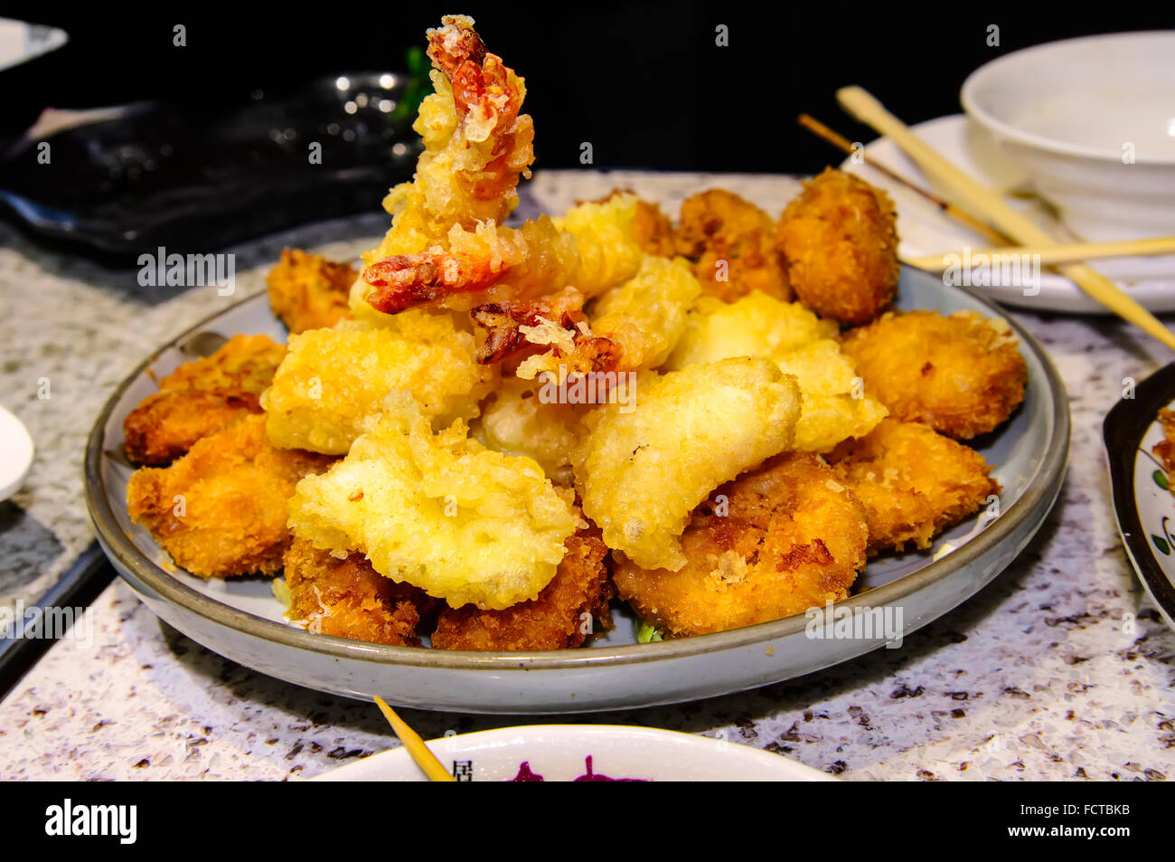 Assorted Japanese Tempura Stock Photo - Alamy