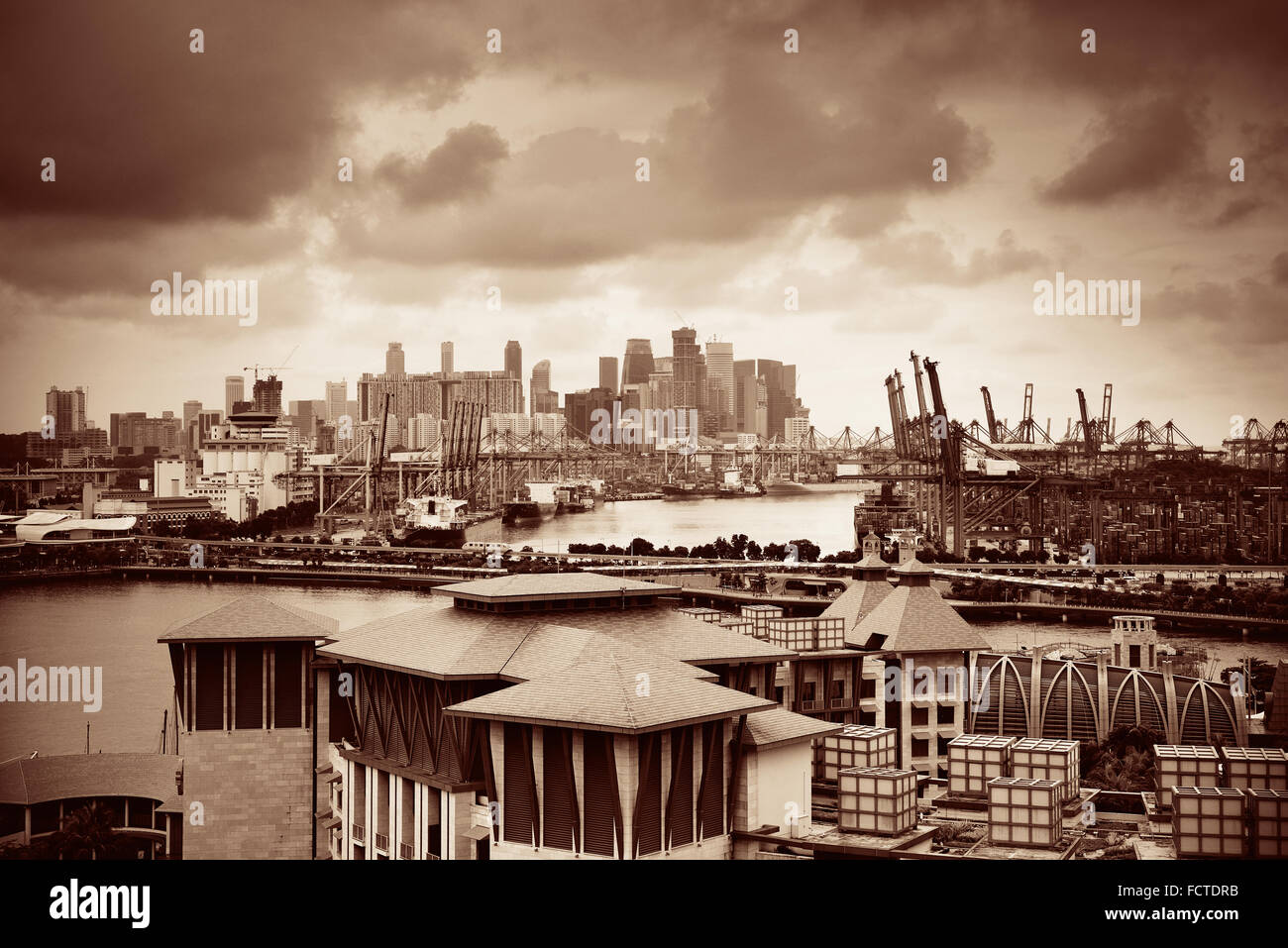 Aerial view singapore hi-res stock photography and images - Alamy