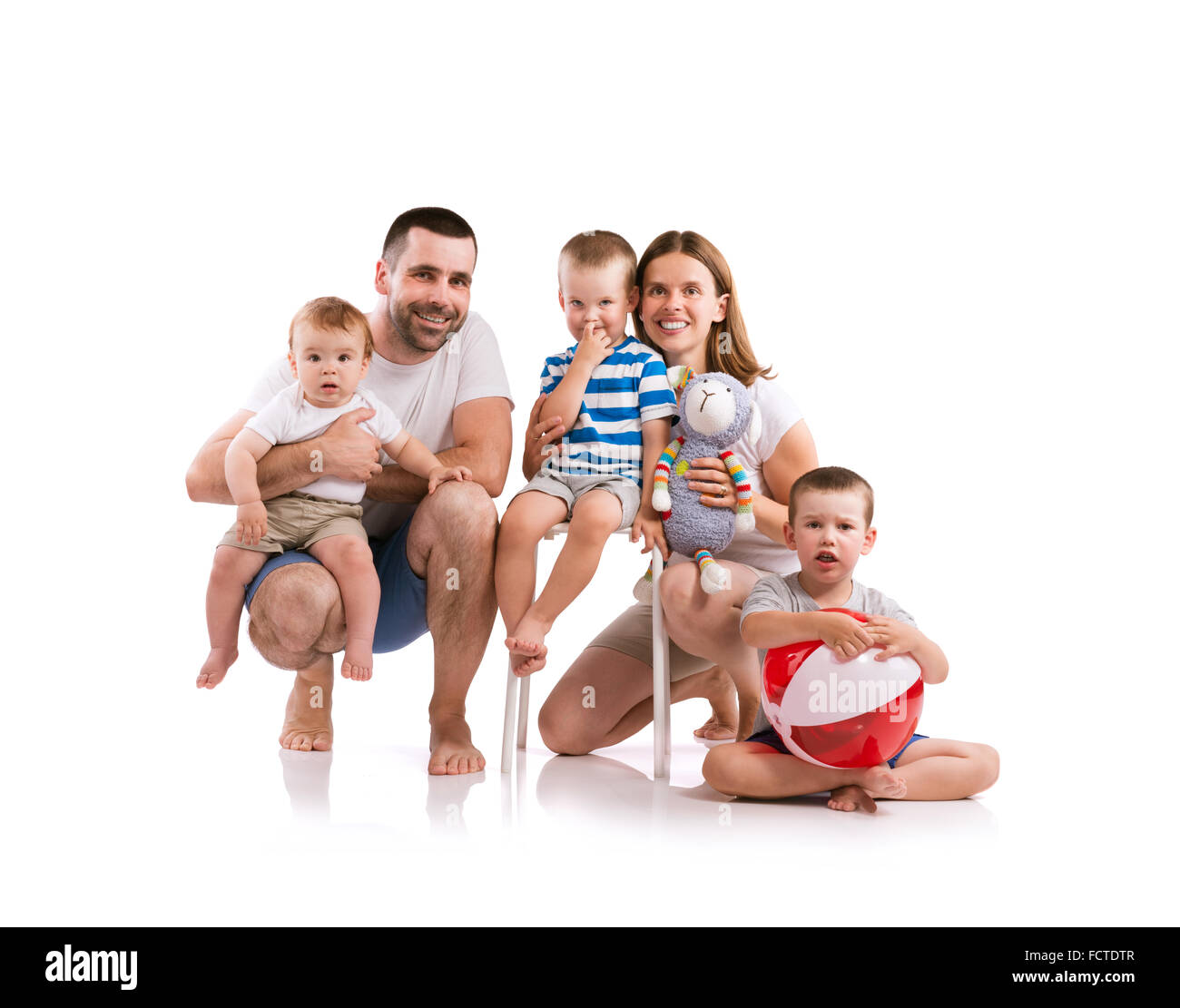 Happy young family Stock Photo - Alamy