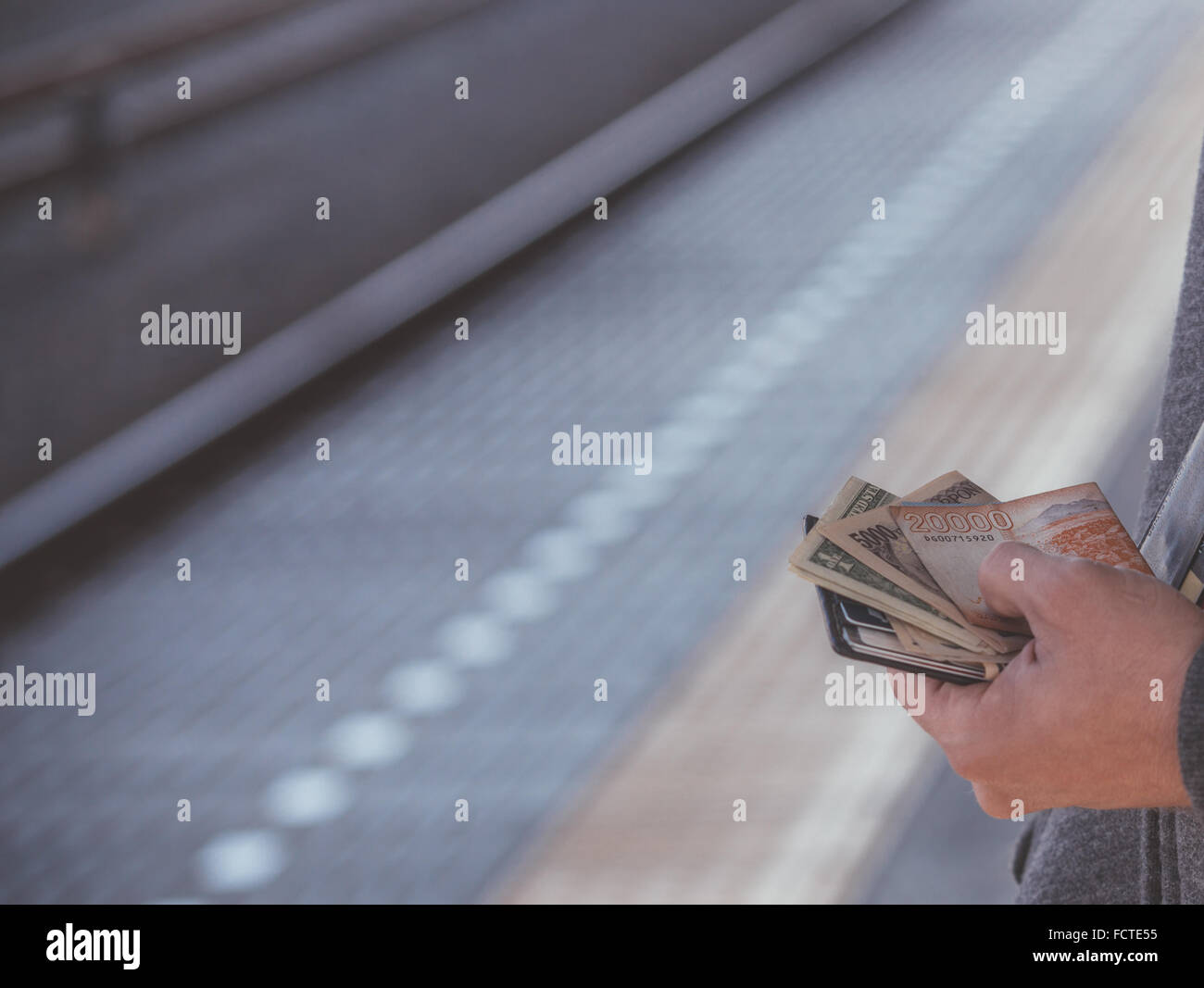 Multiple currencies in one wallet ready for some international travel