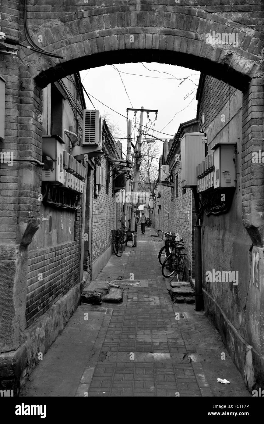 Old buildings cityscape in Black and White Stock Photos & Images - Alamy
