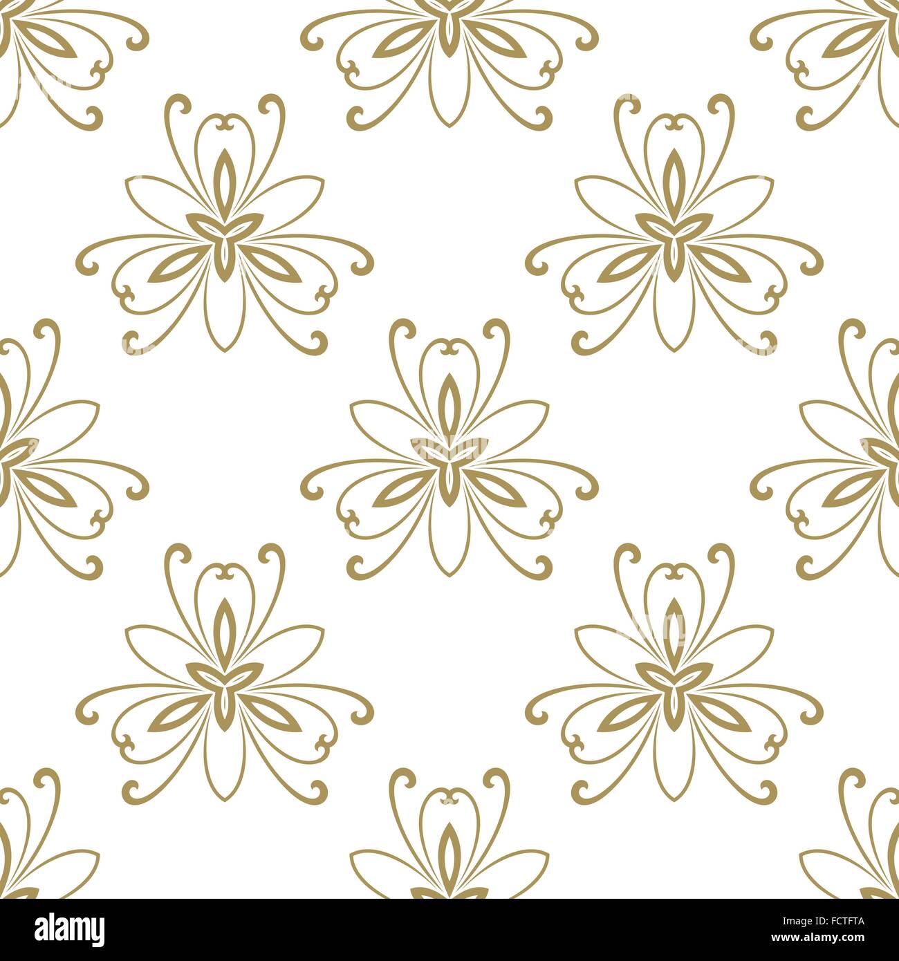 Floral Fine Seamless Vector Pattern Stock Vector Image & Art - Alamy