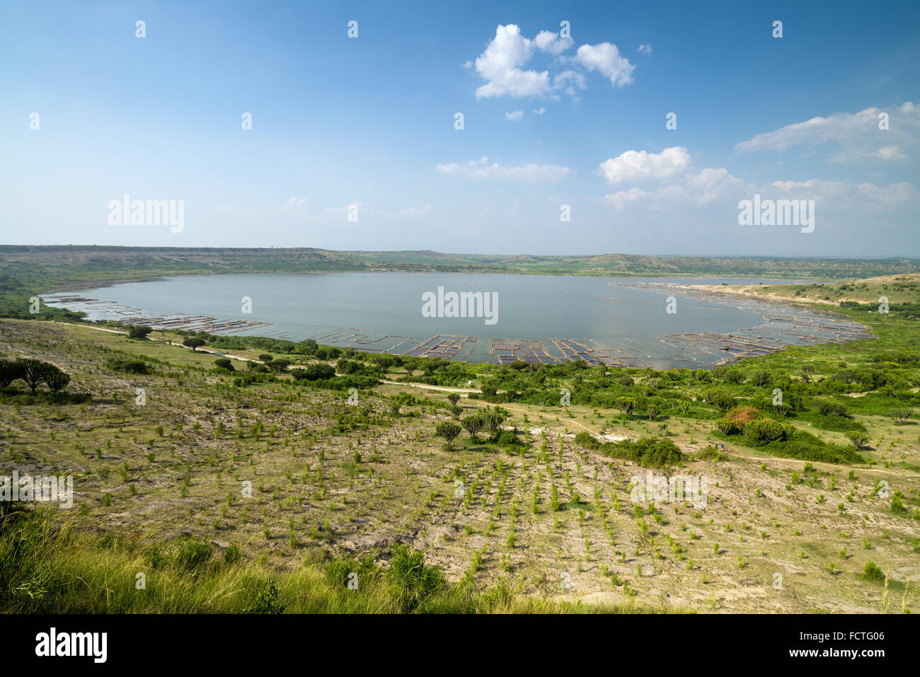 Salt mining at Katwe Crater Lake, Queen Elizabeth National Park, Uganda