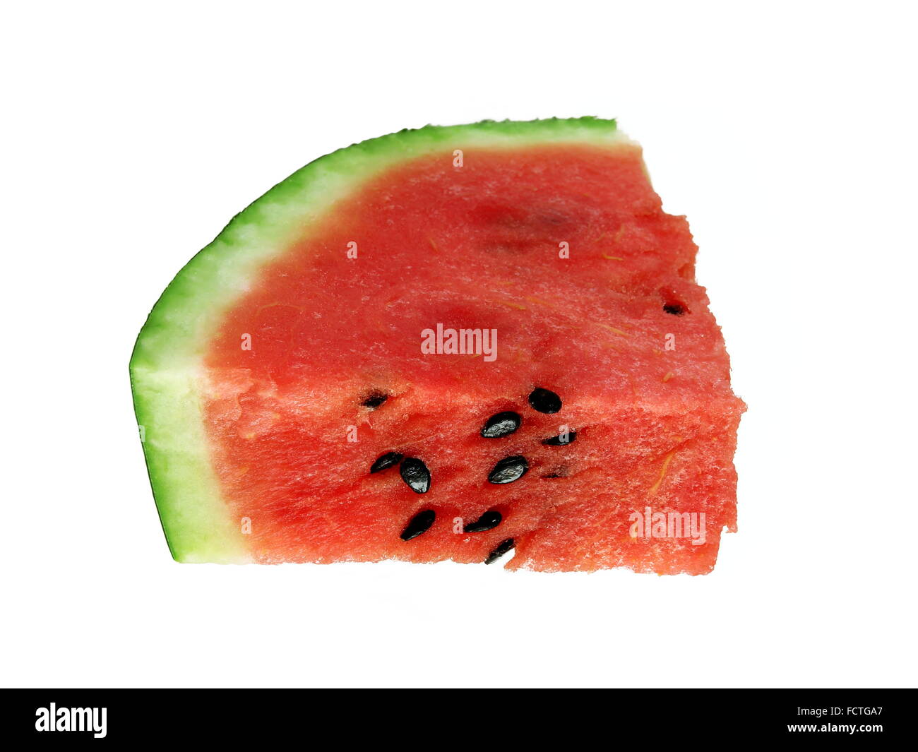 Sliced ripe watermelon isolated on white background Stock Photo - Alamy