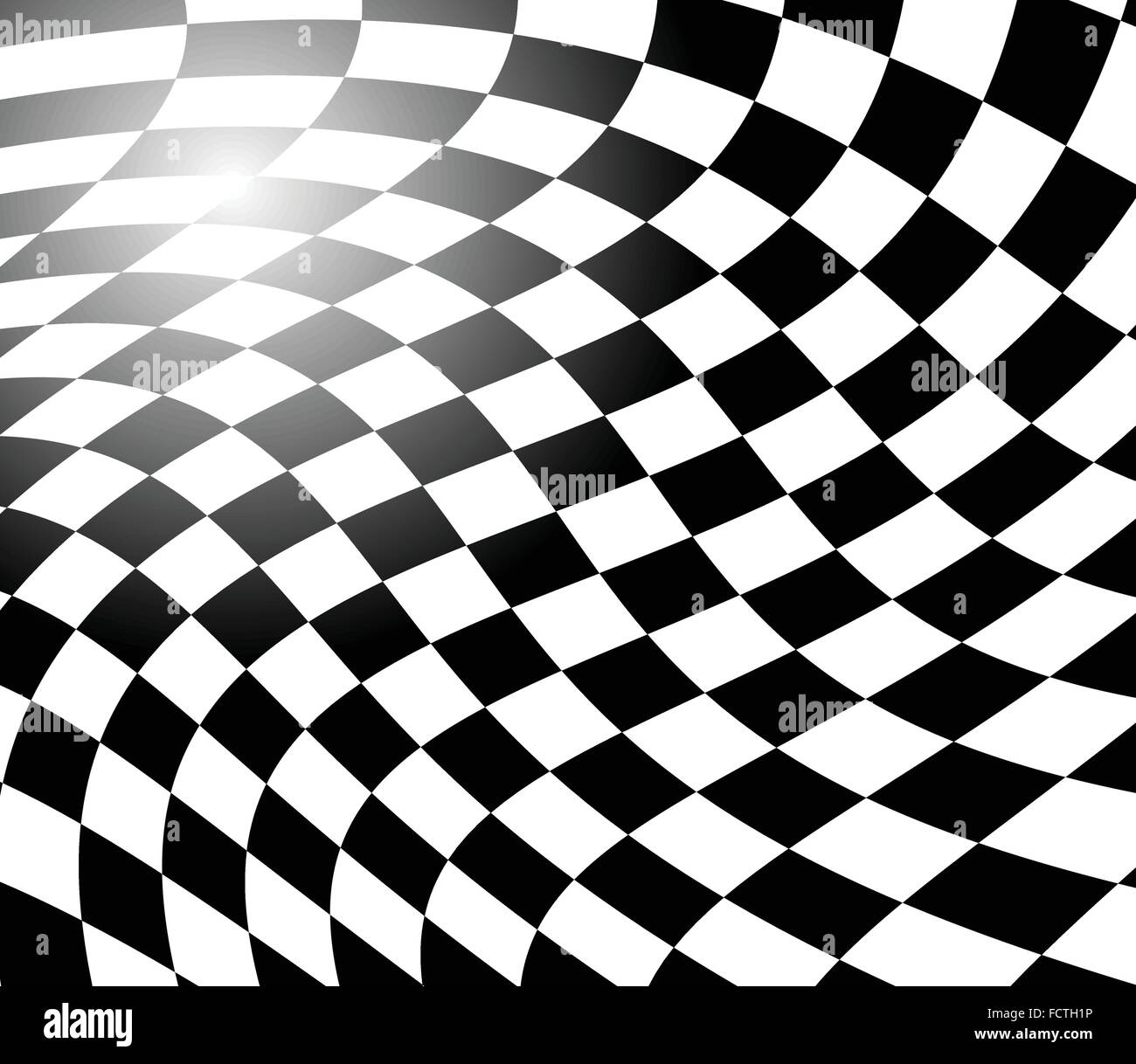Checkered, squared pattern with distortion effect. Abstract vector art ...