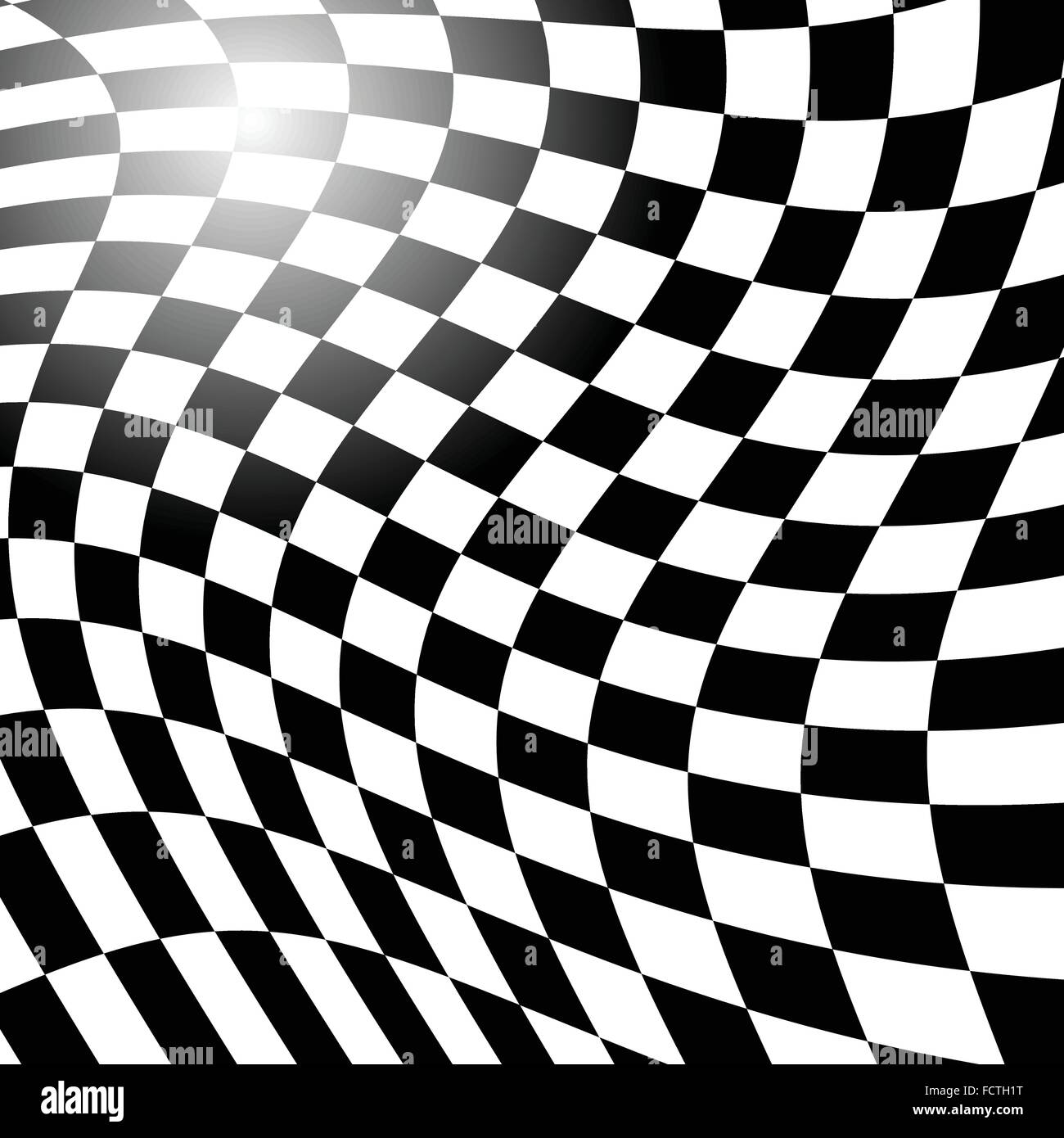 Checkered, squared pattern with distortion effect. Abstract vector art ...