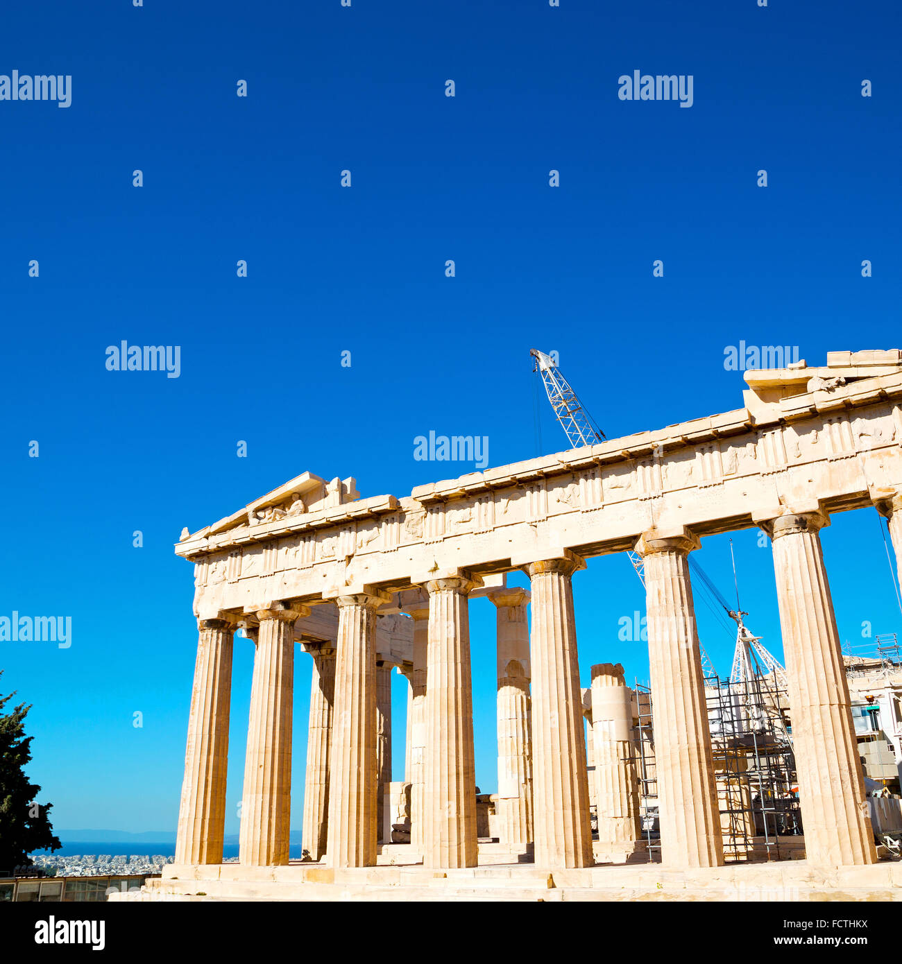 in greece the old architecture and historical place parthenon athens ...