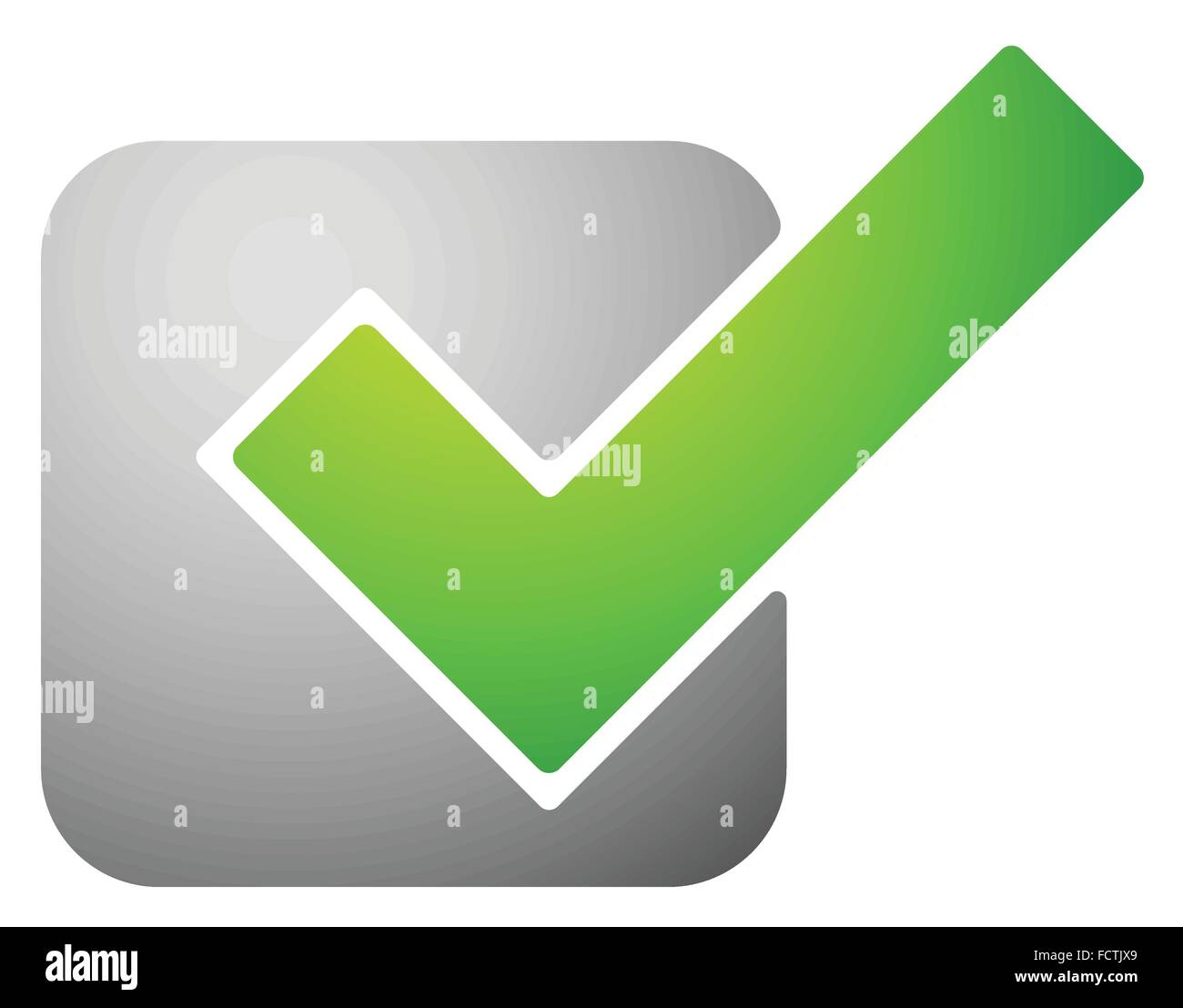 Green check mark, Tick symbol, icon. Vector illustration Stock Vector ...