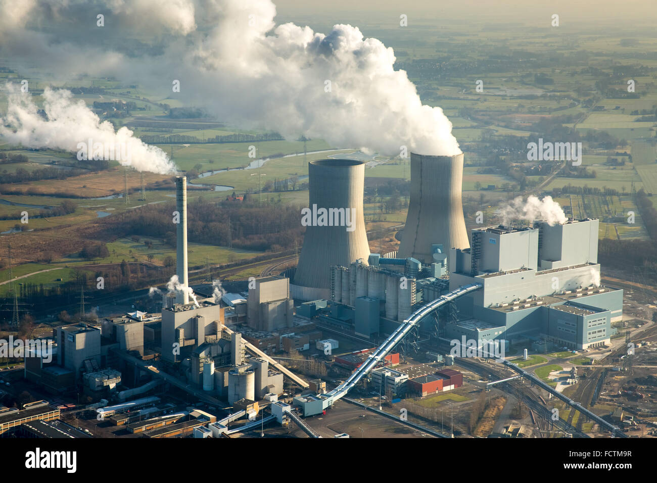 Aerial View Westfalen Power Plant Rwe Power Coal Power Plant A