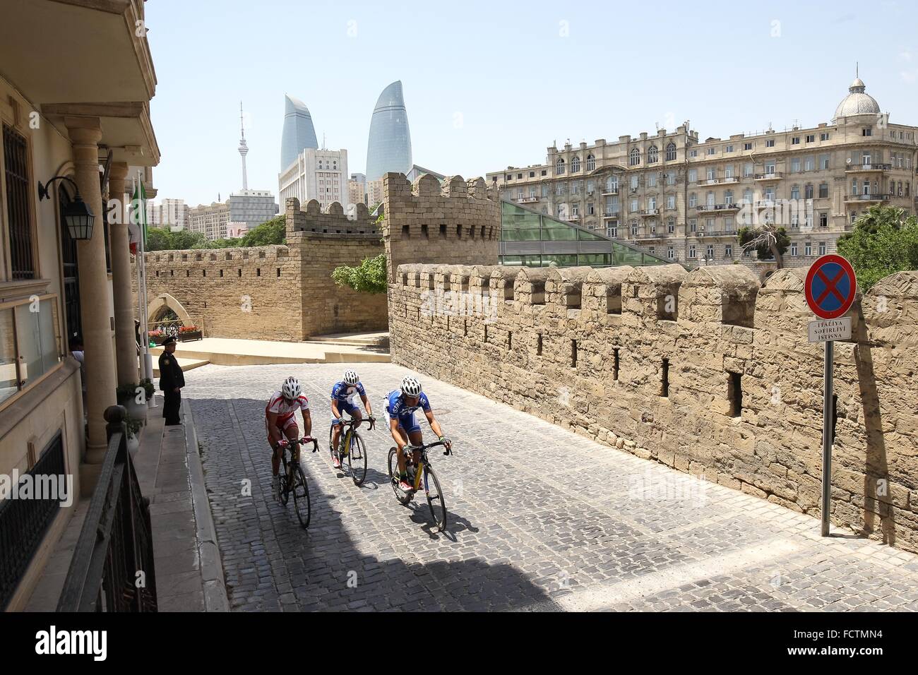 Men's Road Race Cycling. Old Town. Baku2015. 1st European Games. Baku. Azerbaijan. 21/06/2015 Stock Photo