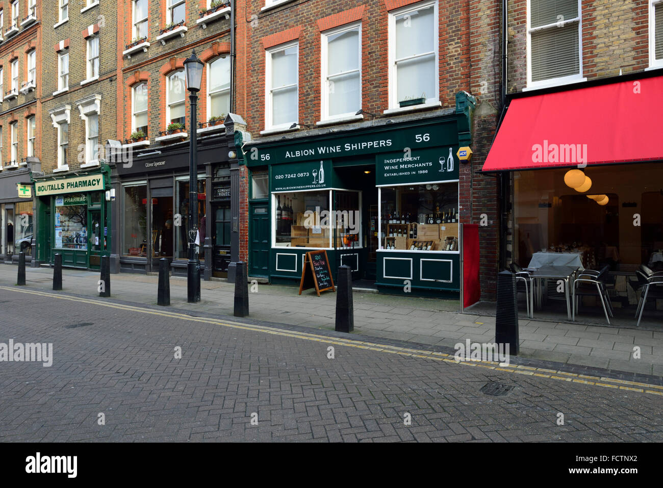 Lamb's Conduit Street, Bloombury, London WC1, United Kingdom Stock Photo
