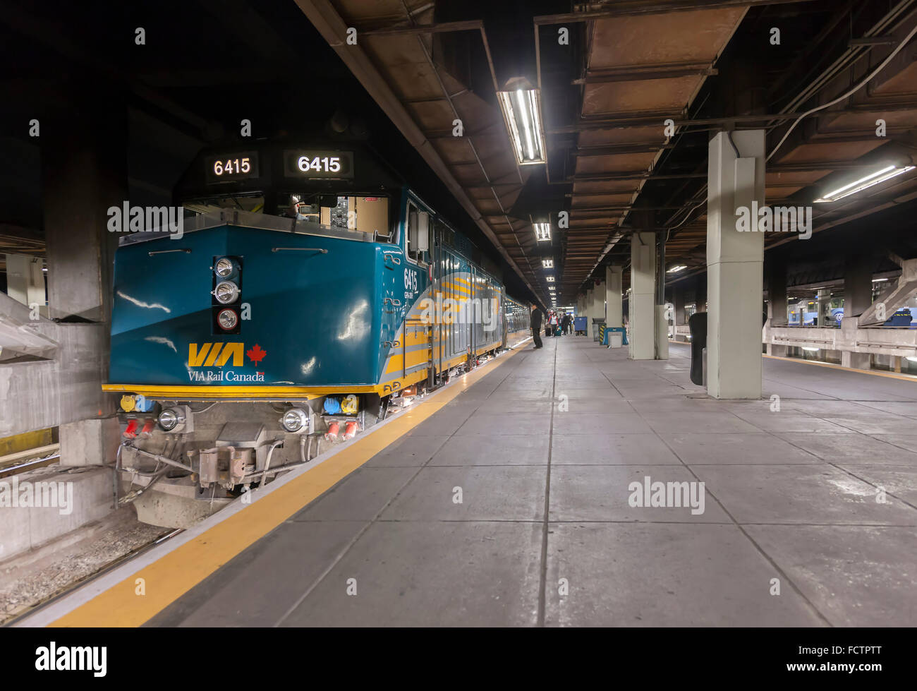 VIA Rail Canada, in the station at Montreal Stock Photo Alamy