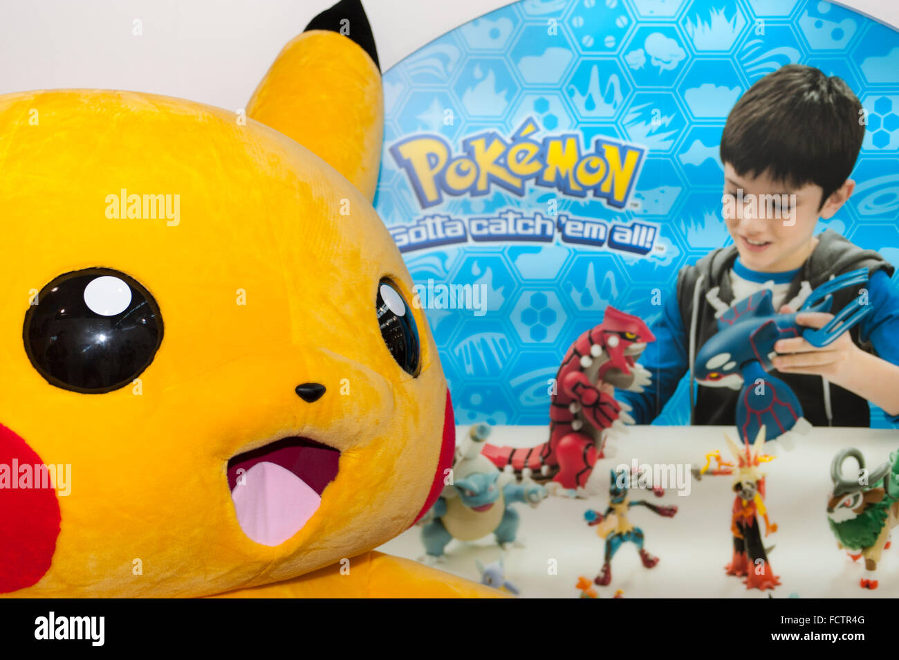 Olympia, London, UK. 25th January, 2016. Tomy Toys celebrates 20 years