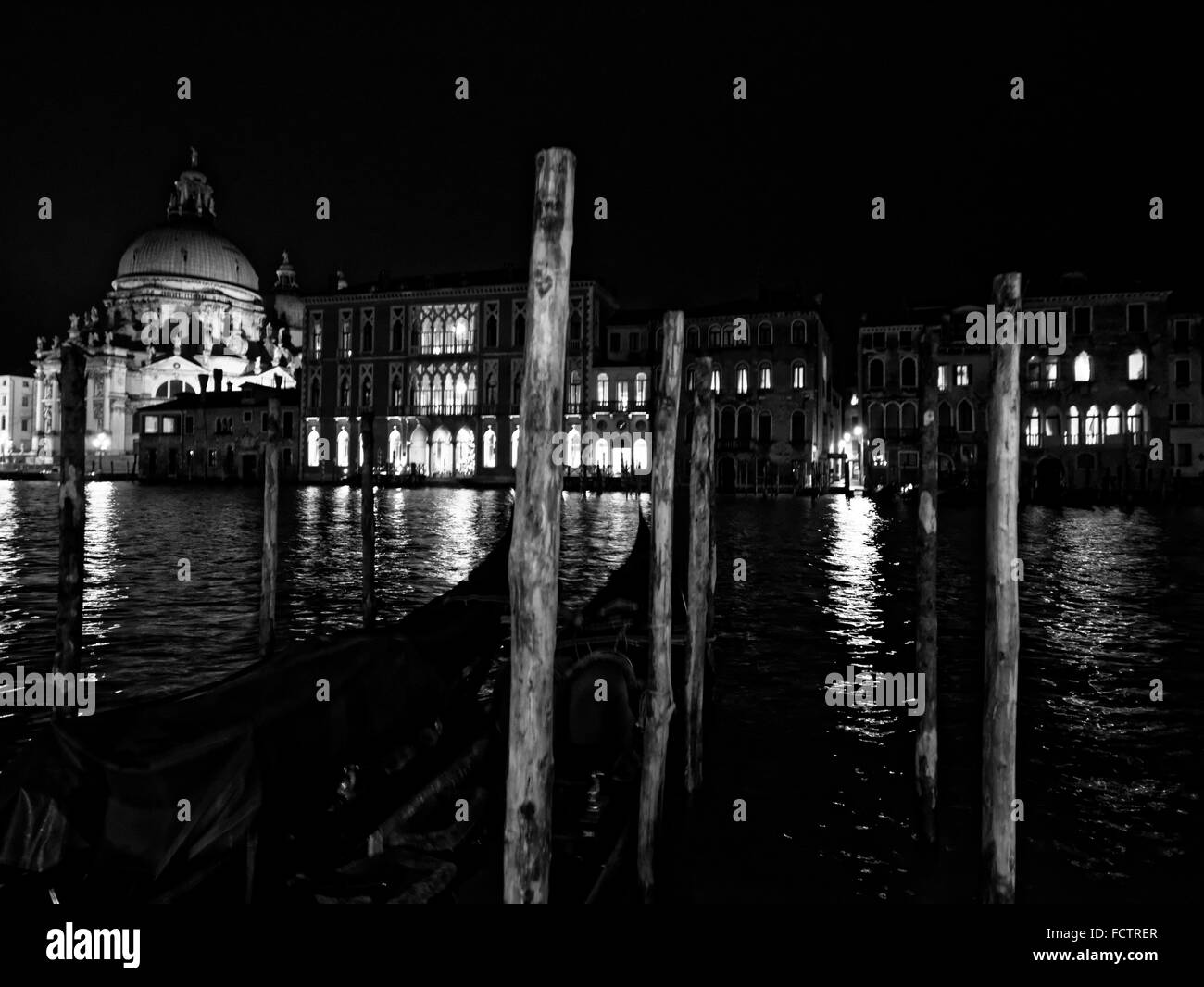 Venice at night - Italy Stock Photo