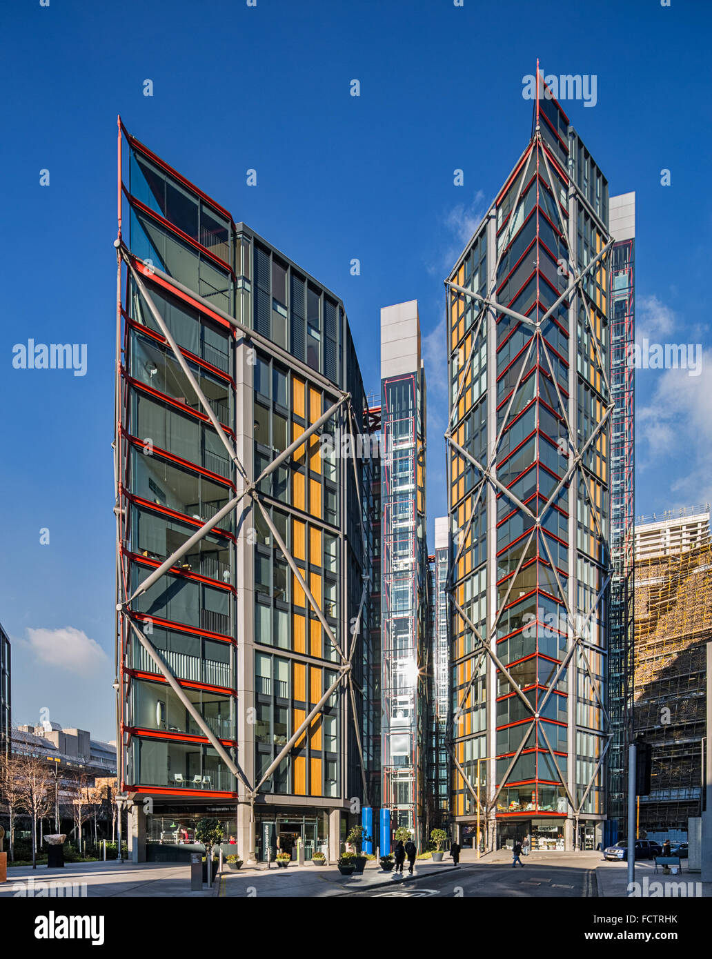 Neo Bankside Apartments designed by Rogers Stirk Harbour + Partners and shortlisted for the RIBA Stirling Prize for Architecture Stock Photo