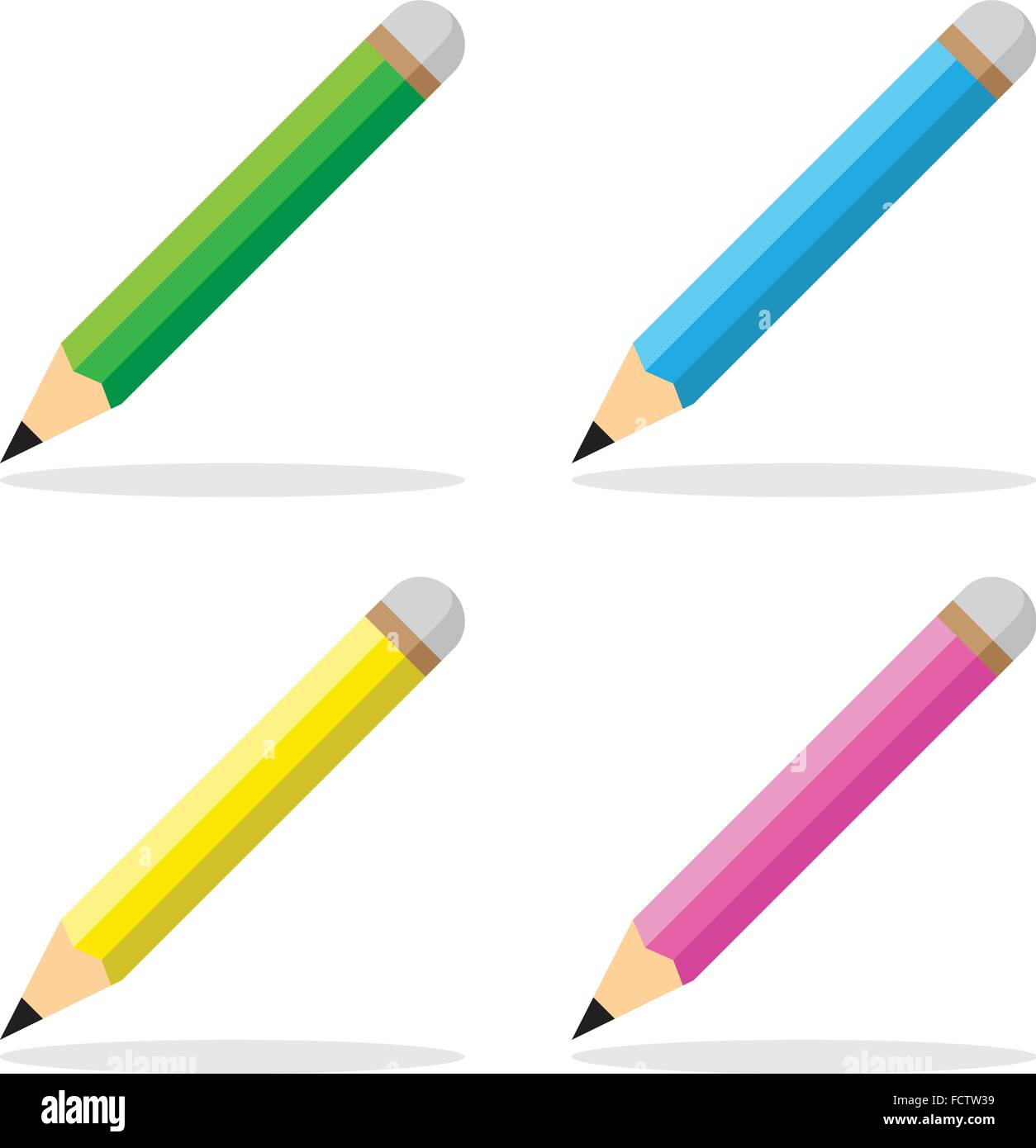Pencil icon vector vectors hi-res stock photography and images - Alamy