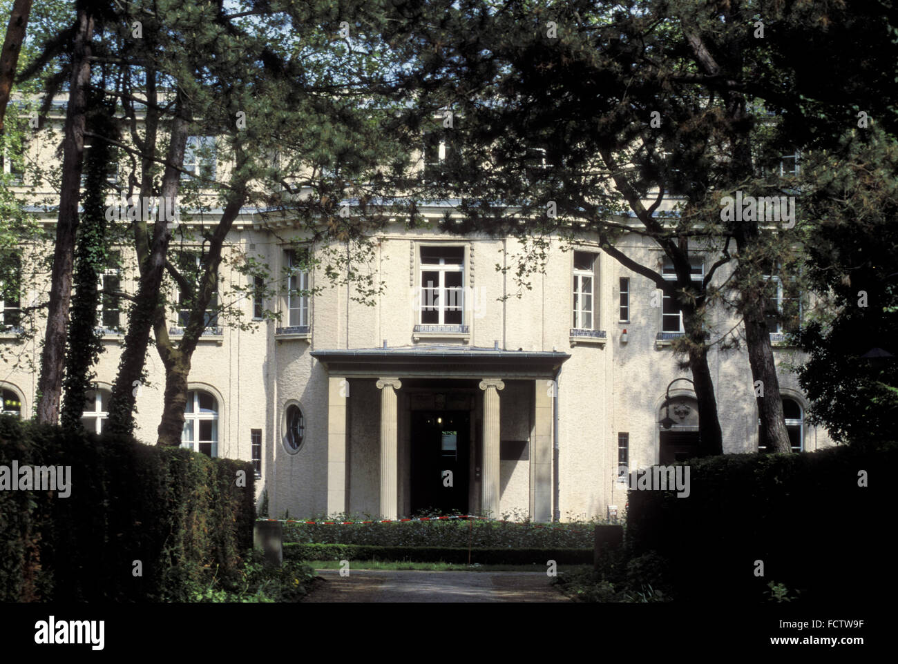 DEU, Germany, Berlin, House of the Wannsee Conference. <On January 20th, 1942 fifteen high-ranking civil servants and SS-officer Stock Photo