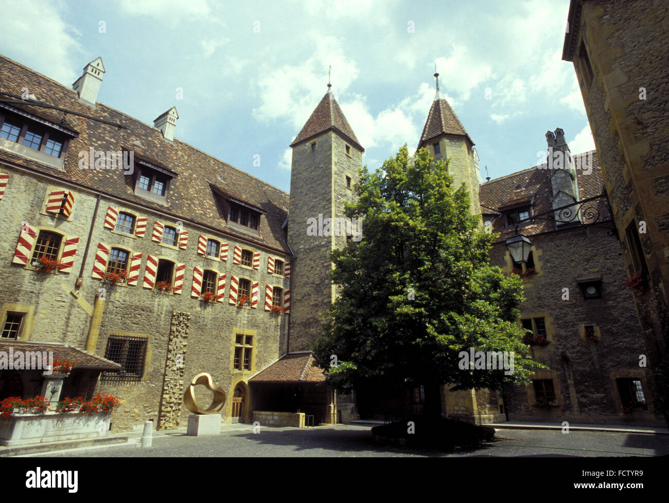 CHE, Switzerland, Neuchatel, castle Neuchatel.  CHE, Schweiz, Neuchatel, Schloss Neuchatel. Stock Photo