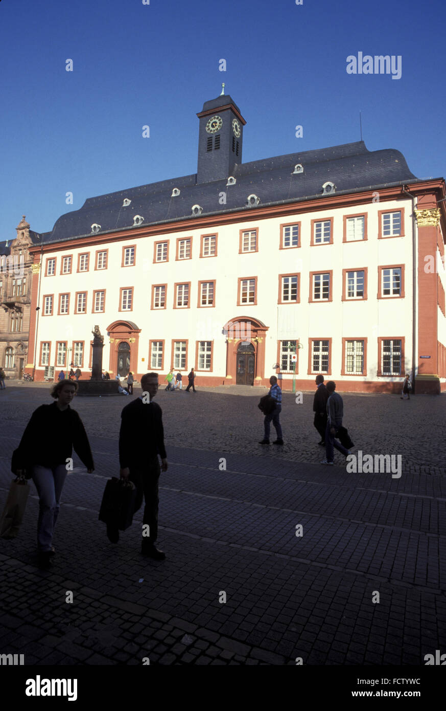 DEU, Germany, Heidelberg, the old university at the Universitaetsplatz at the old part of the town.  DEU, Deutschland, Heidelber Stock Photo