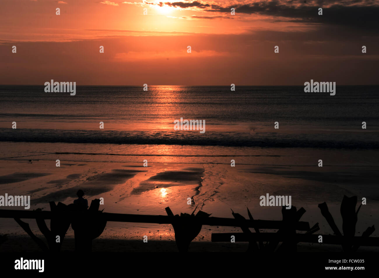 sea sunset Indonesia Bali Stock Photo - Alamy