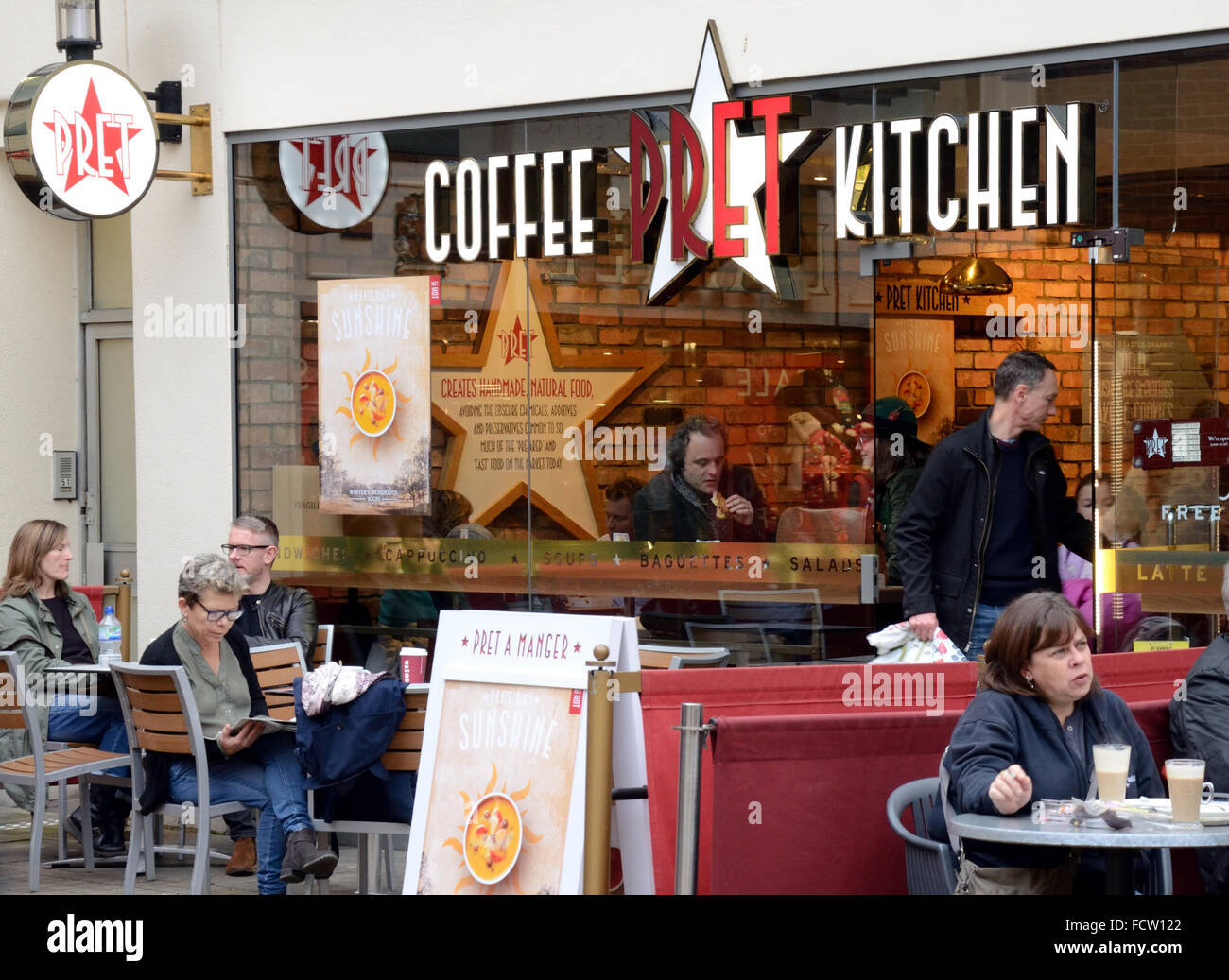 The Pret a Manger coffee shop in Windsor, Berkshire Stock Photo Alamy