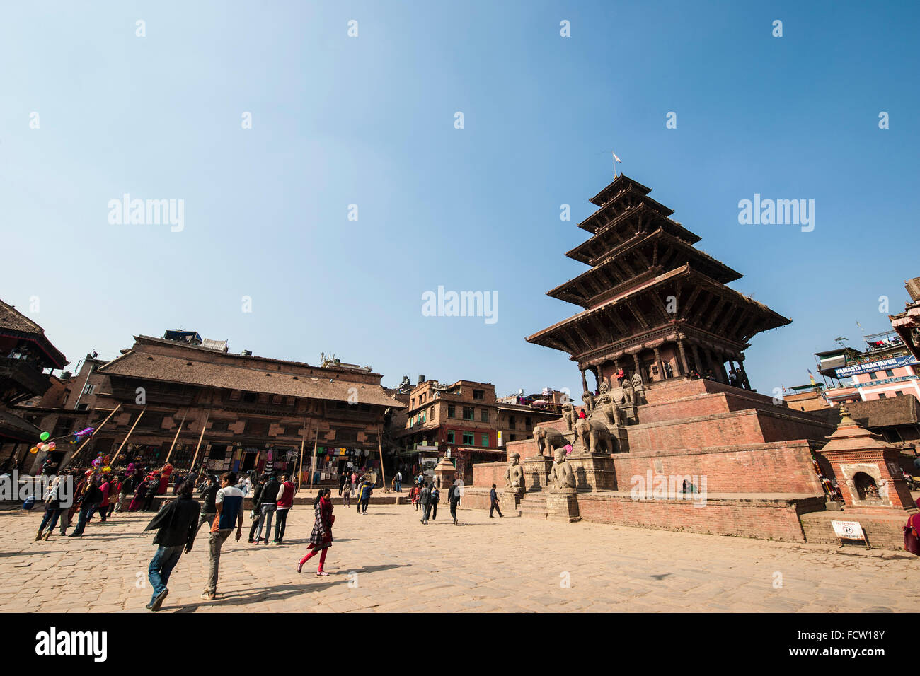 Nepal, Bhaktapur, temple Stock Photo