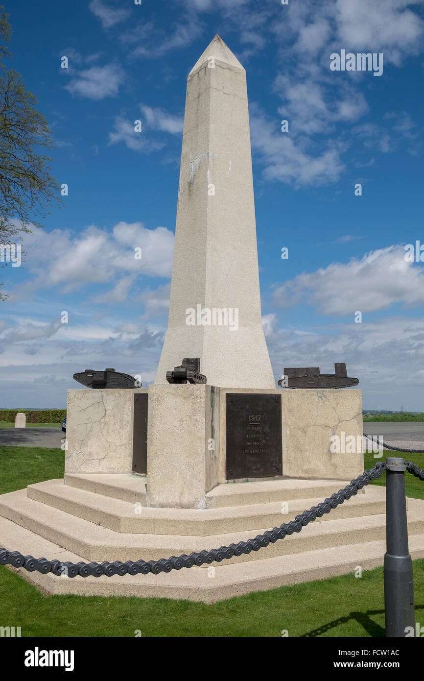 Tank Corps Memorial, Pozieres, Somme, France Stock Photo Alamy