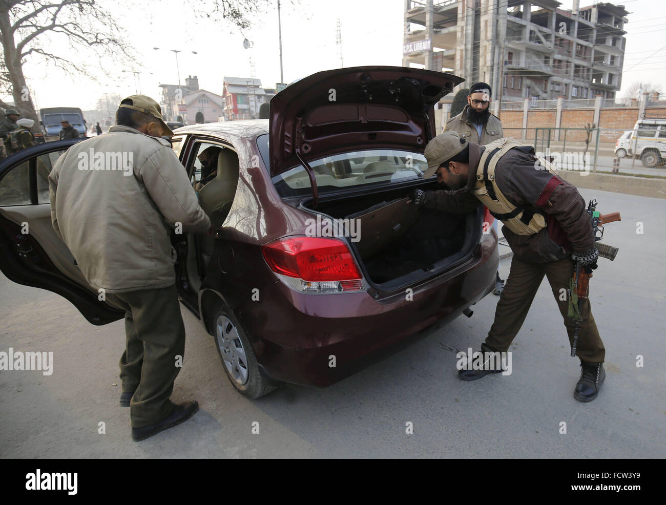 Indian security check hi-res stock photography and images - Alamy