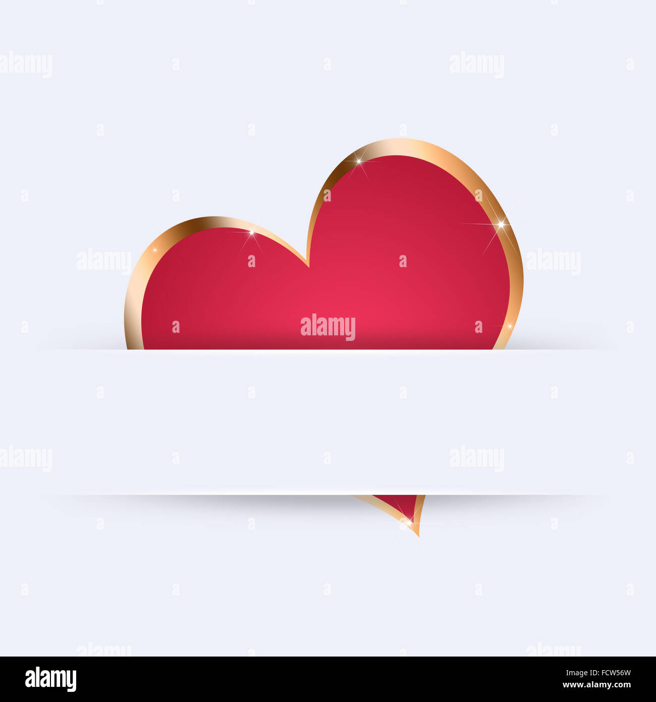 abstract valentine red heart background for gift cards Stock Photo