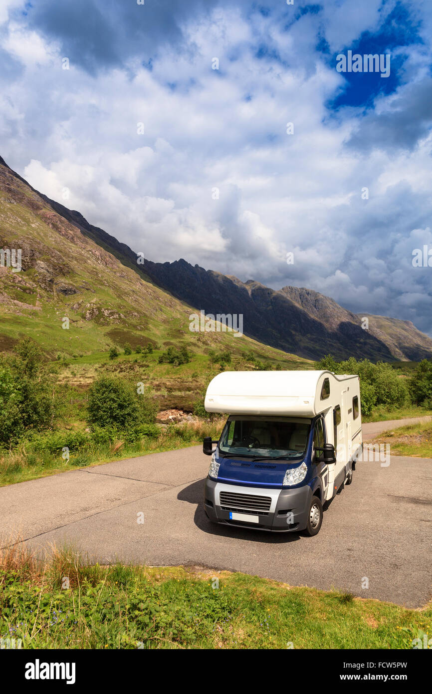 Camper van scottish highlands hi-res stock photography and images - Alamy