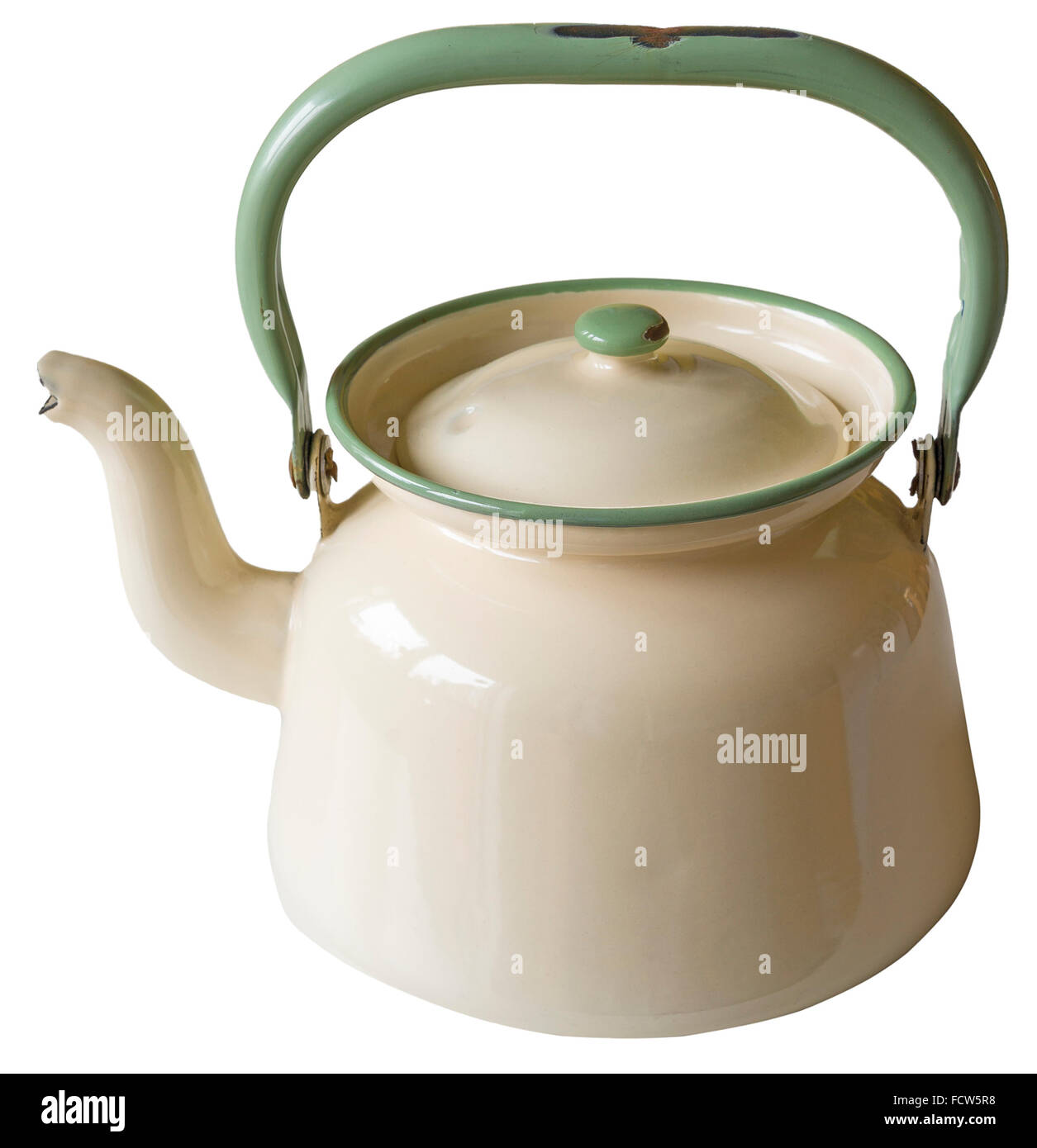 Stovetop Tea Kettles With Handle Vintage Enamel Boiling - Temu