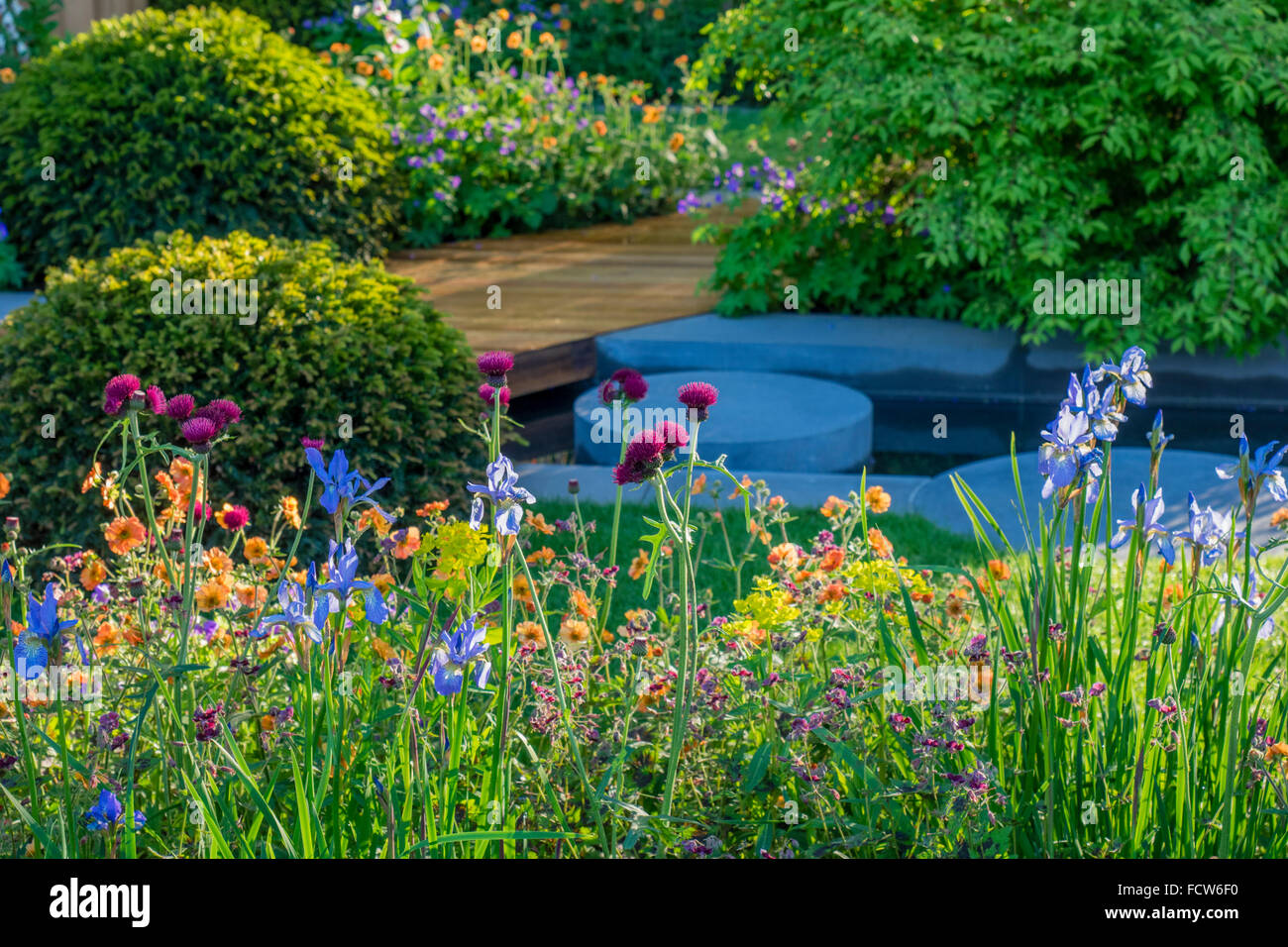 The Homebase garden Urban retreat designed by Adam Frost. RHS Chelsea