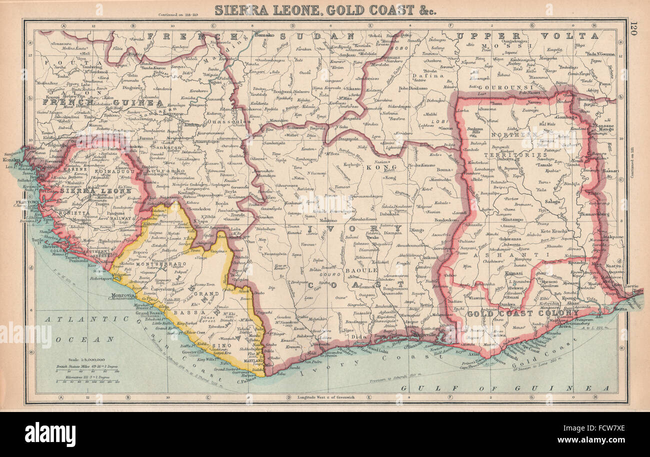 West Africa Sierra Leone Gold Coast Colony Ivory Coast