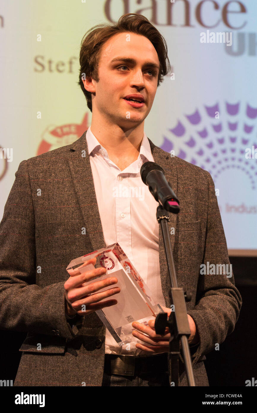 London, UK. 25 January 2015. Matthew Ball, first artist Royal Ballet