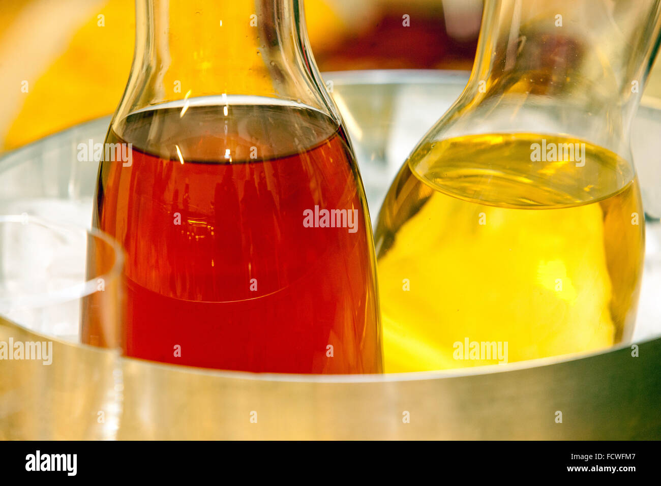 carafes of wine Stock Photo Alamy