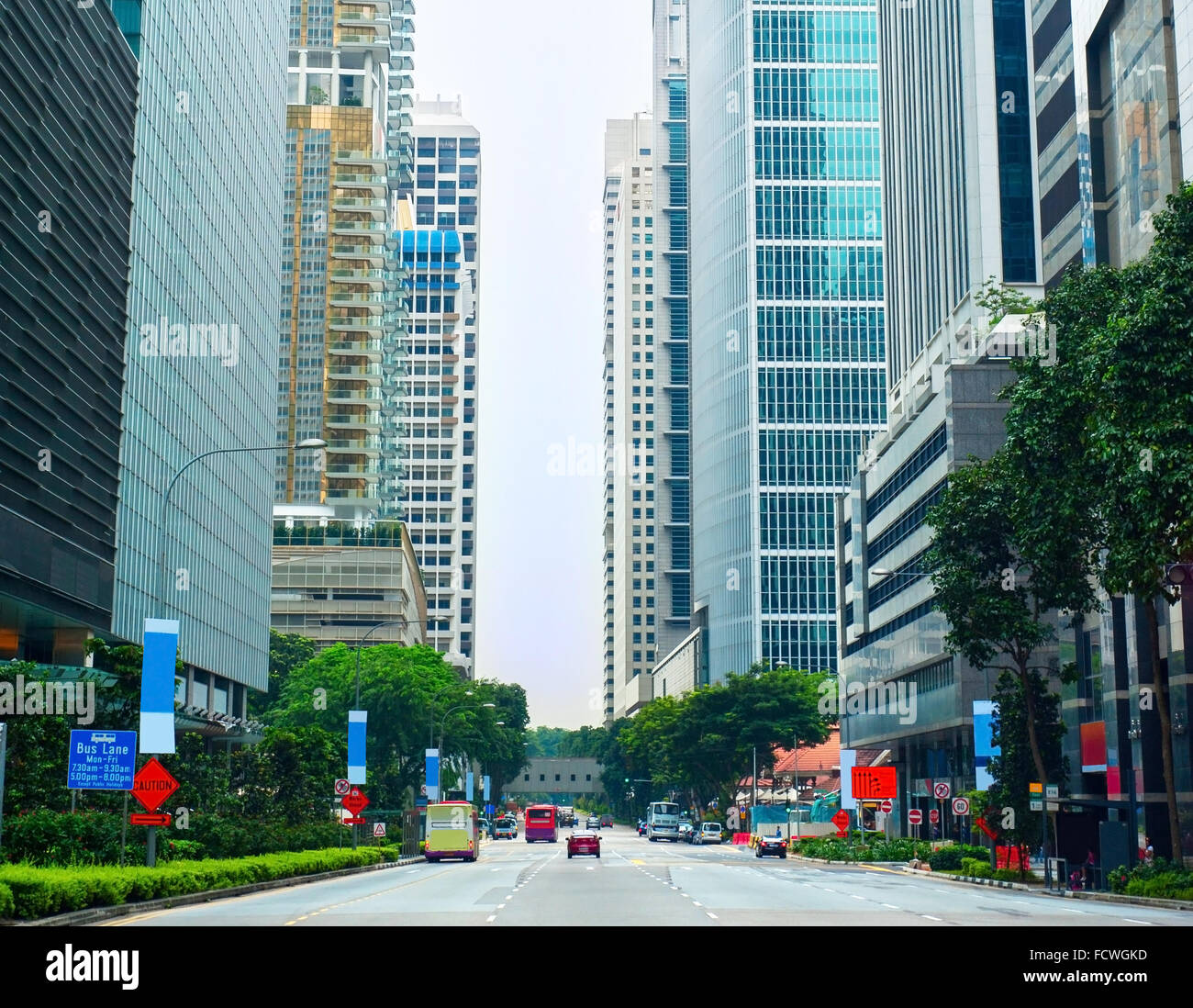 Road in singapore city hi-res stock photography and images - Alamy