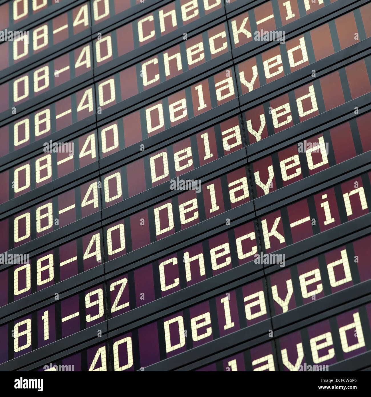 Airport destination board hi-res stock photography and images - Alamy