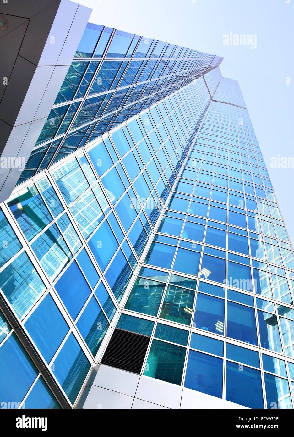 Modern office buildings with reflection Stock Photo - Alamy