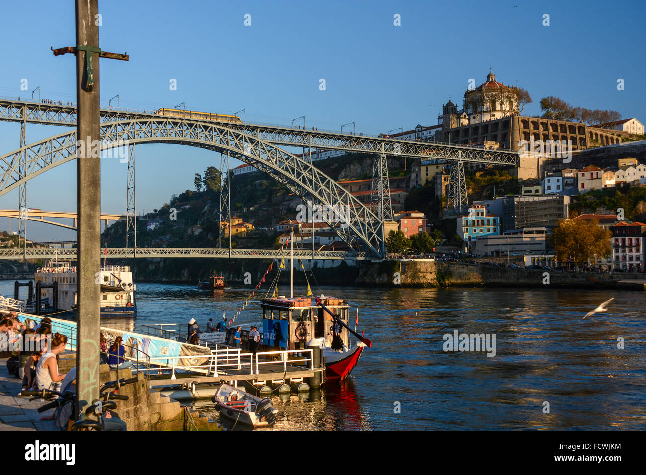 Dom Luís I Bridge, Porto, Portugal Stock Photo