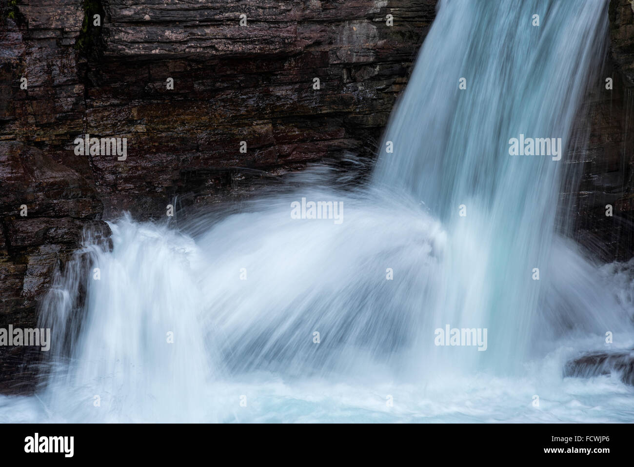 St. mary falls glacier national park hi-res stock photography and ...