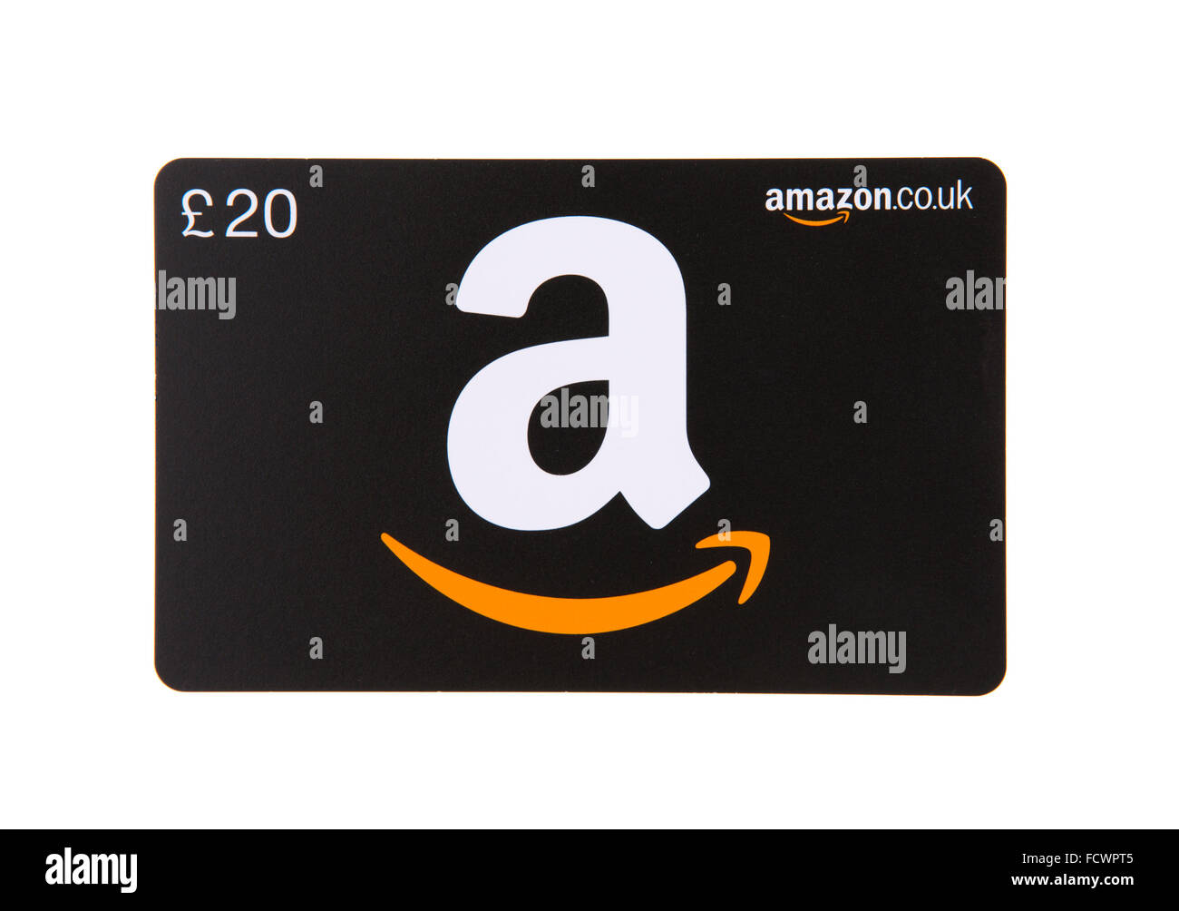 Amazon Gift Card On A White Background Stock Photo Alamy