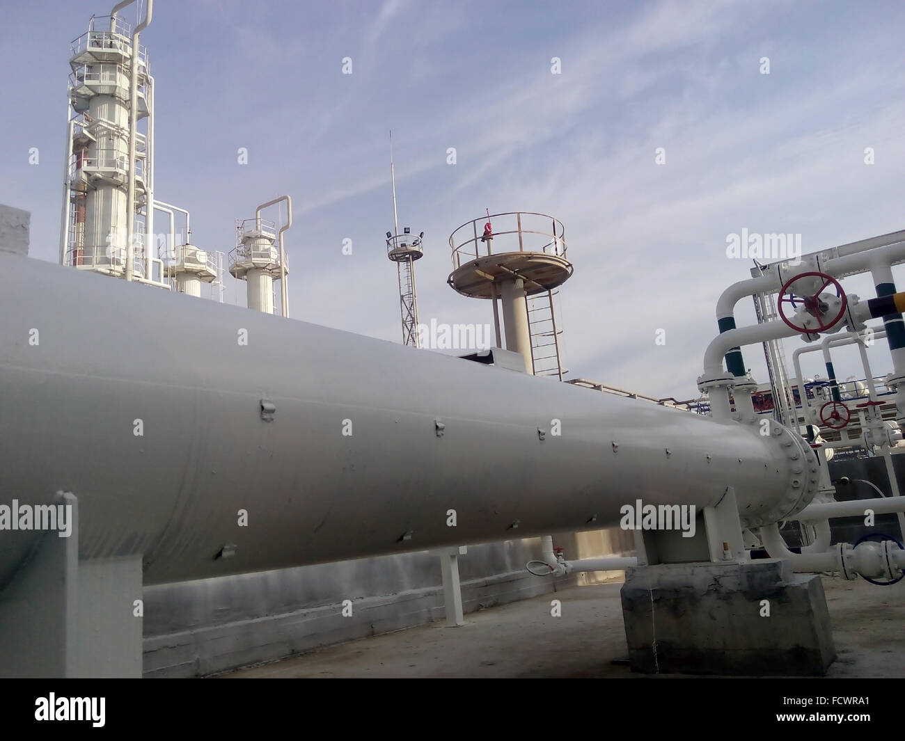 Exchanger Level Refinery Module Heat exchanger in a refinery Stock Photo - Alamy