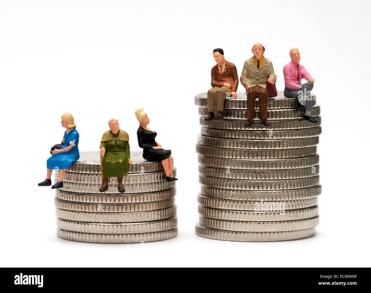 gender pay equality concept Stock Photo