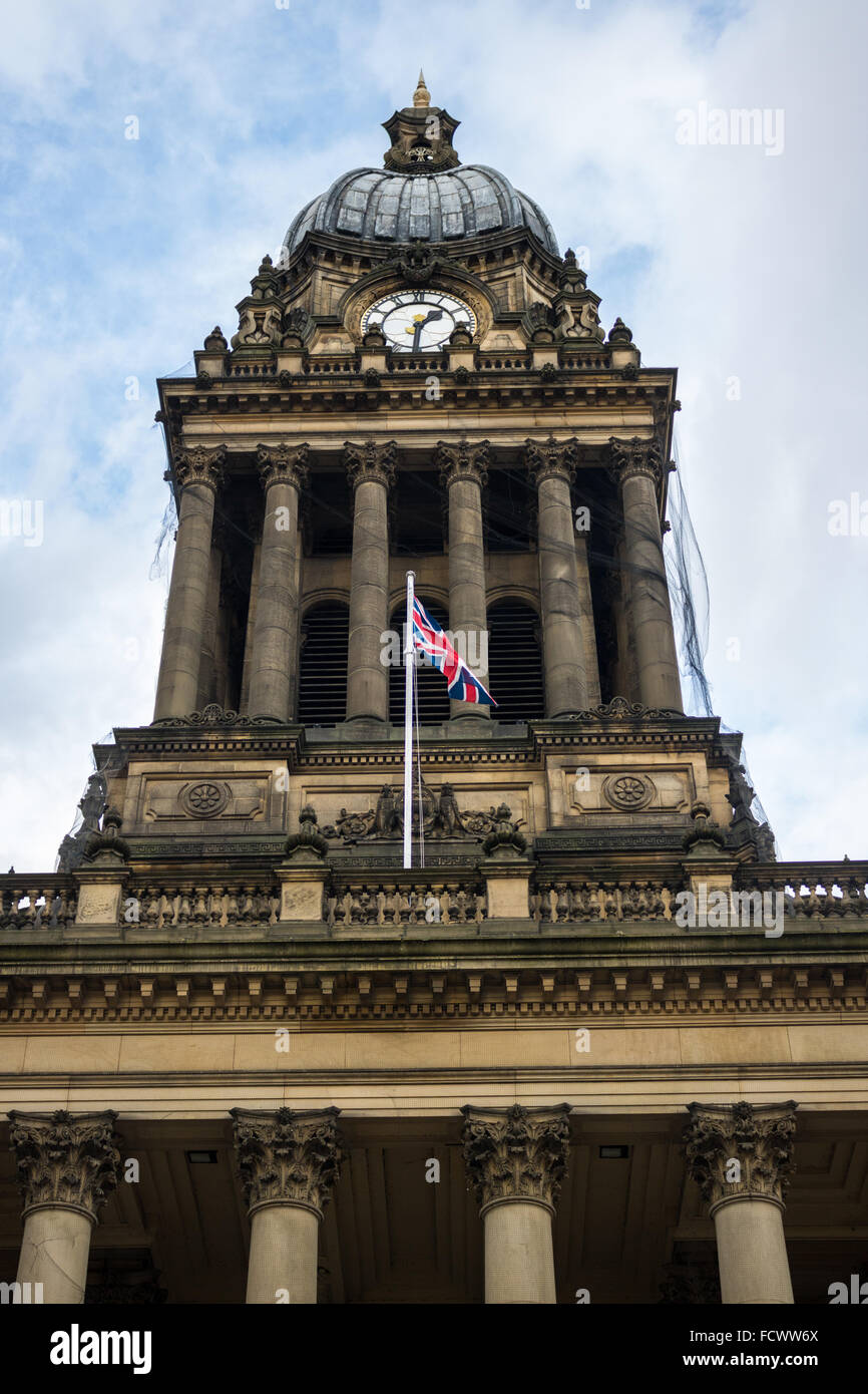 Town Hall in Leeds, United Kingdom Stock Photo