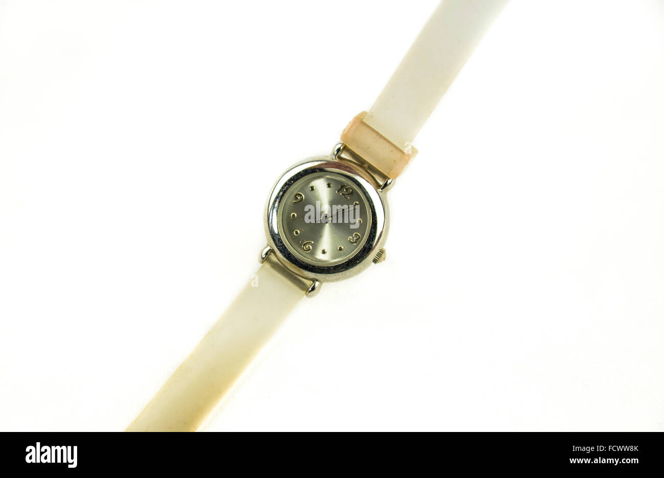 Nice women's watch isolated on white background Stock Photo Alamy