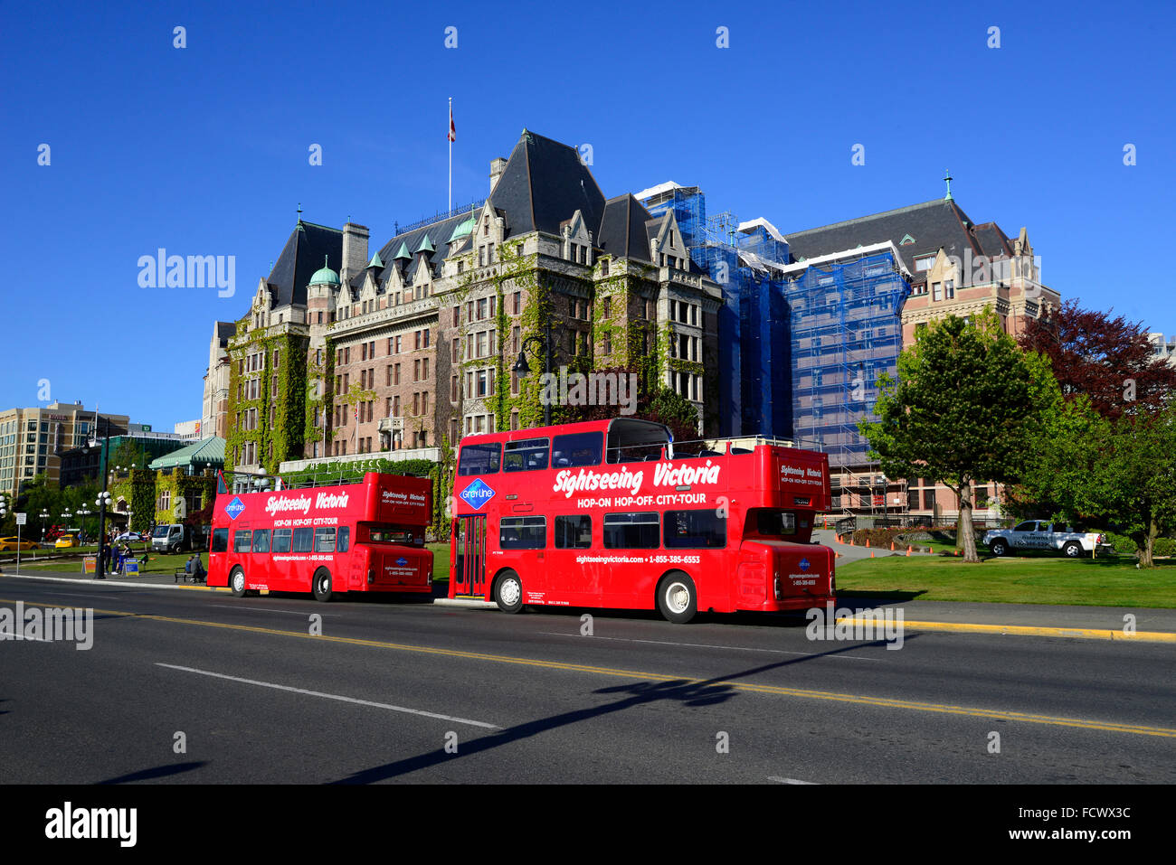 Hop On Hop Off Tour Bus Victoria British Columbia Vancouver Island Canada  CA Stock Photo - Alamy