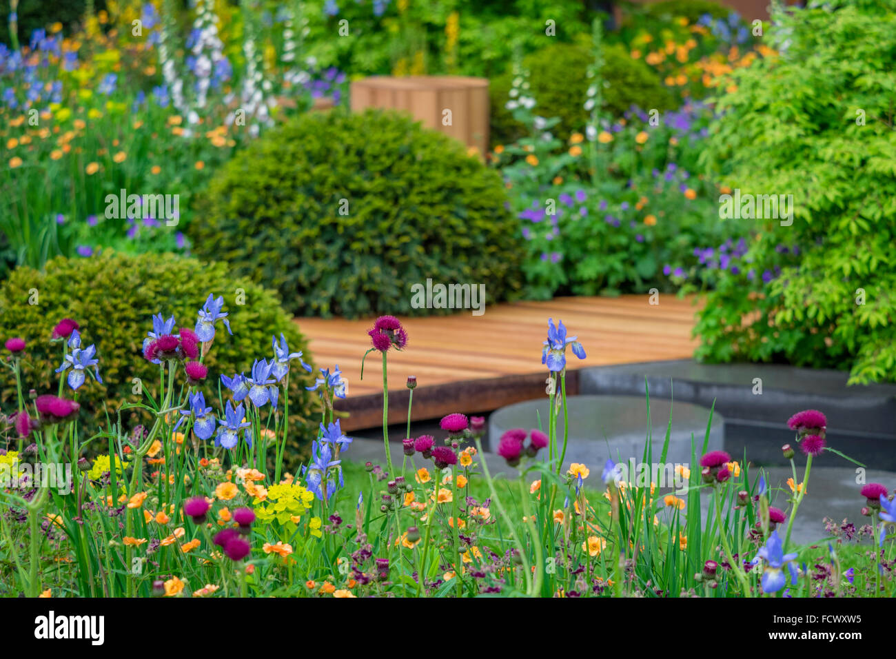 The Homebase garden Urban retreat designed by Adam Frost. RHS Chelsea