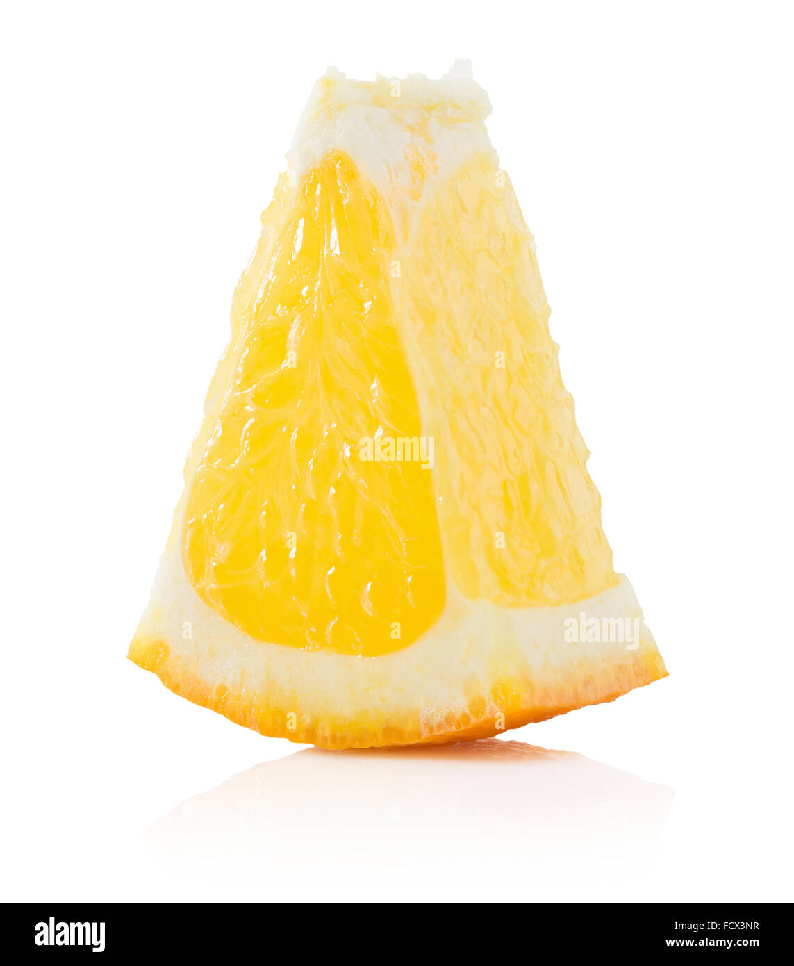 orange slice isolated on the white background Stock Photo - Alamy