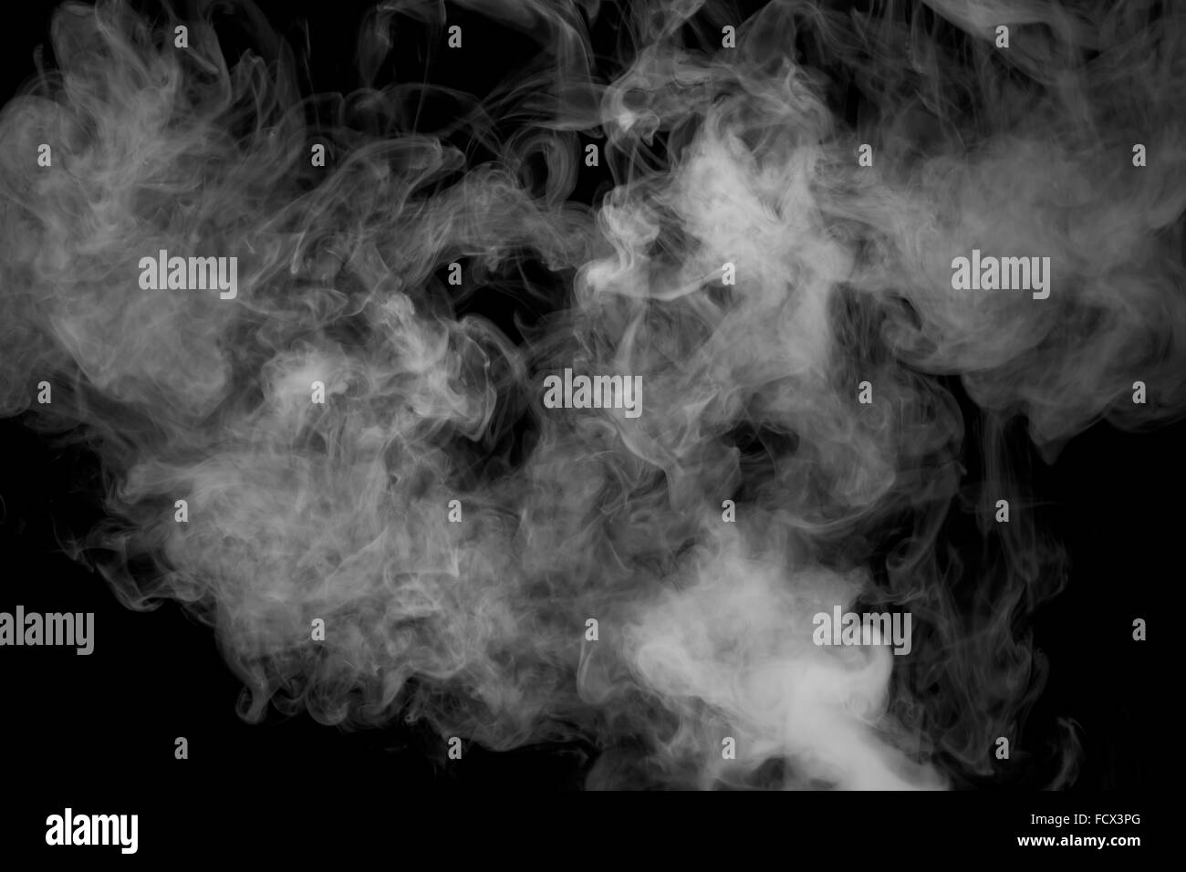 steam on the black background Stock Photo Alamy